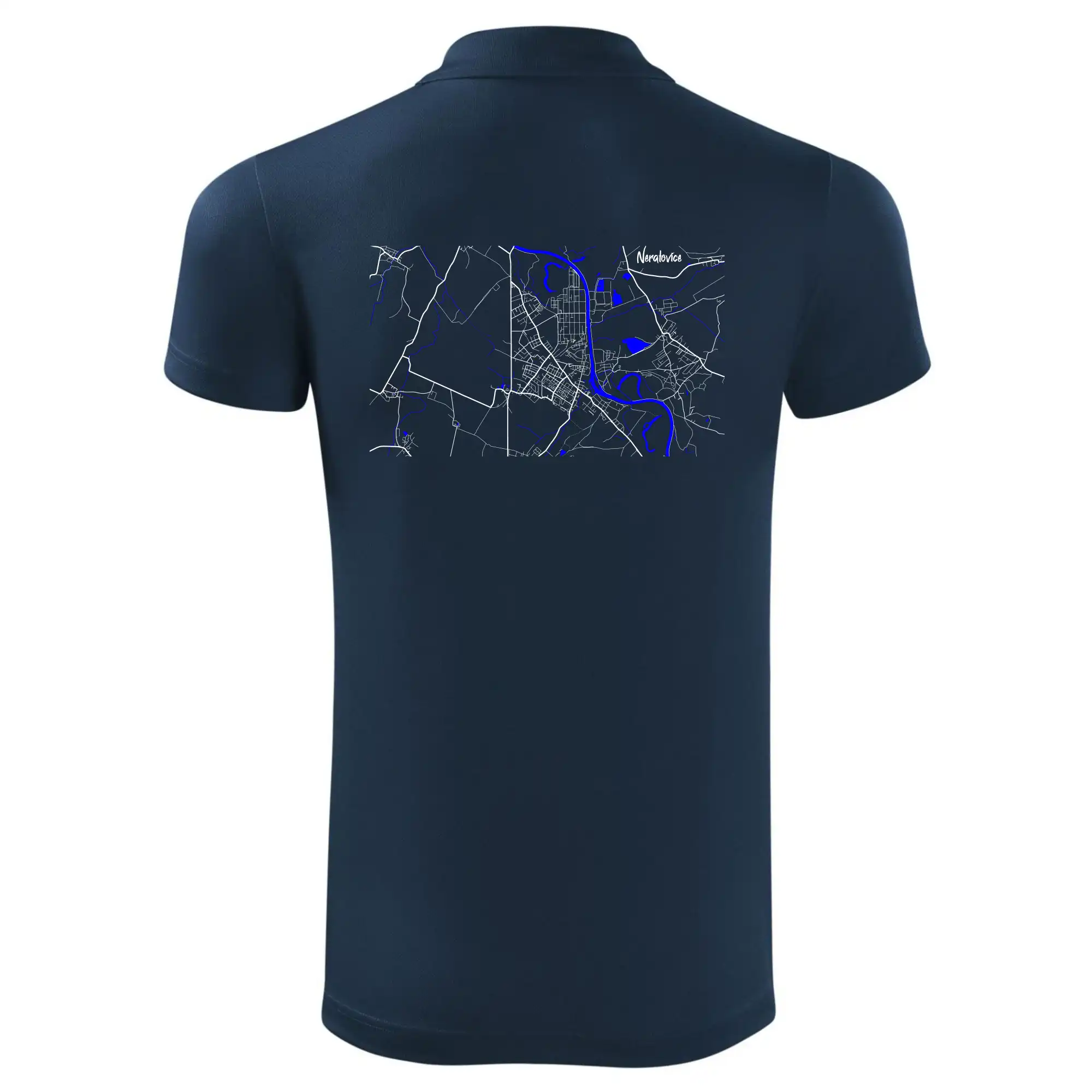 Neratovice - Mapa s vodními toky