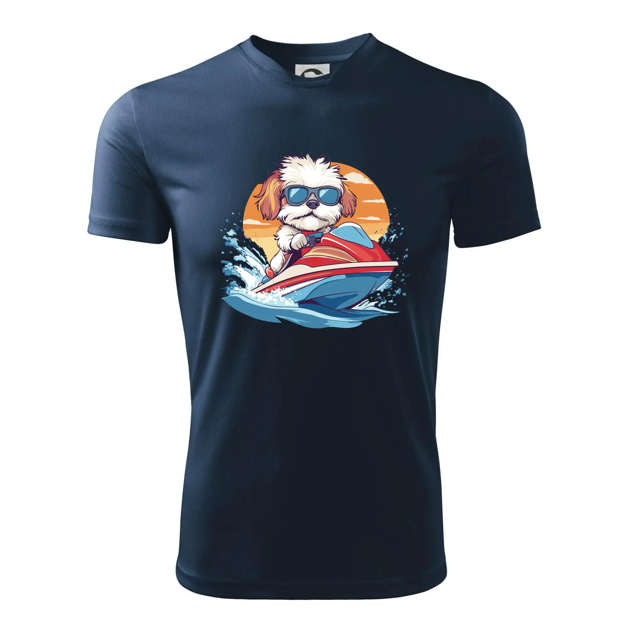 Bišonek na vodním skútru