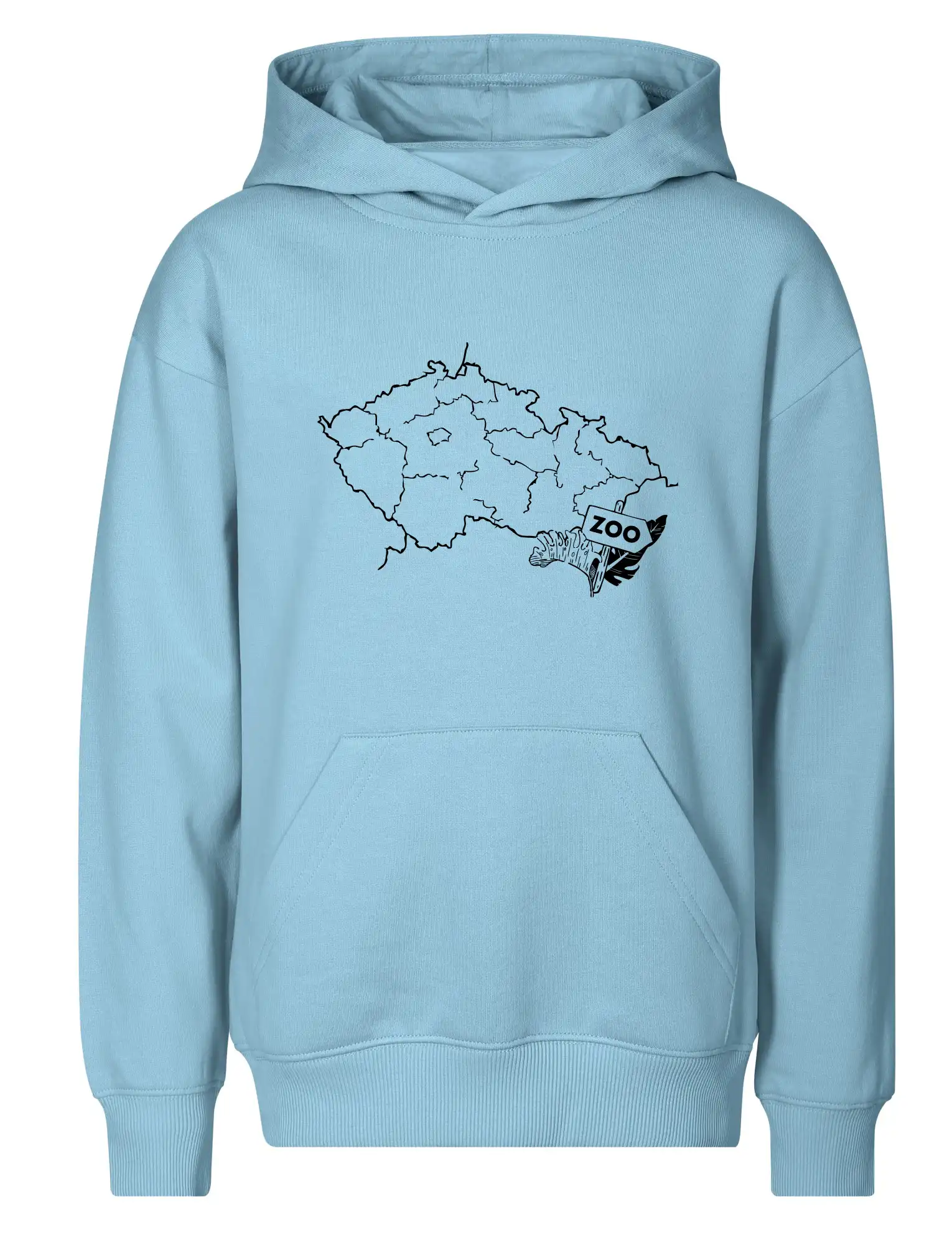 Tričko s mapou + ZOO nažehlovačky