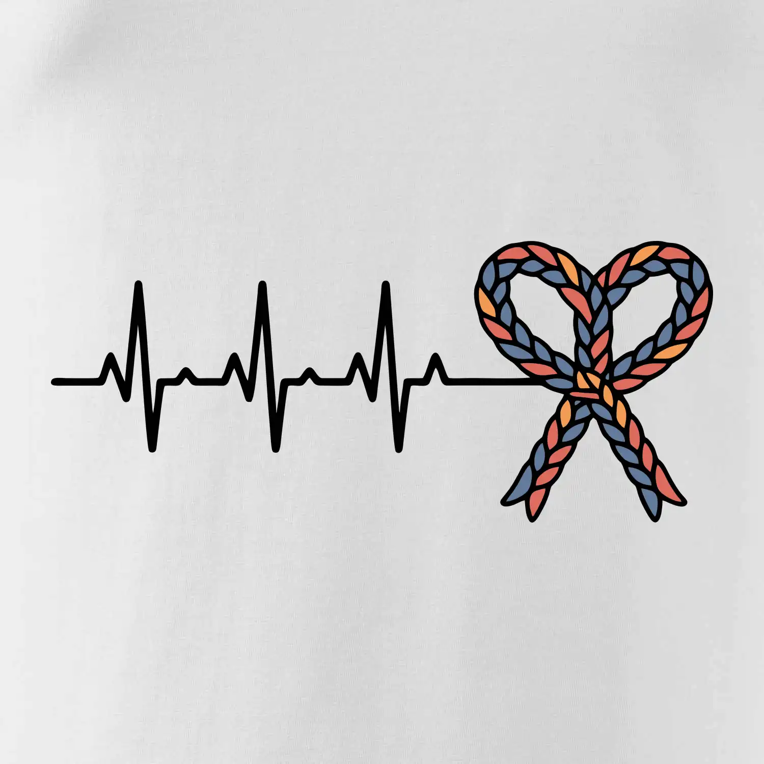 EKG srdce velikonoce