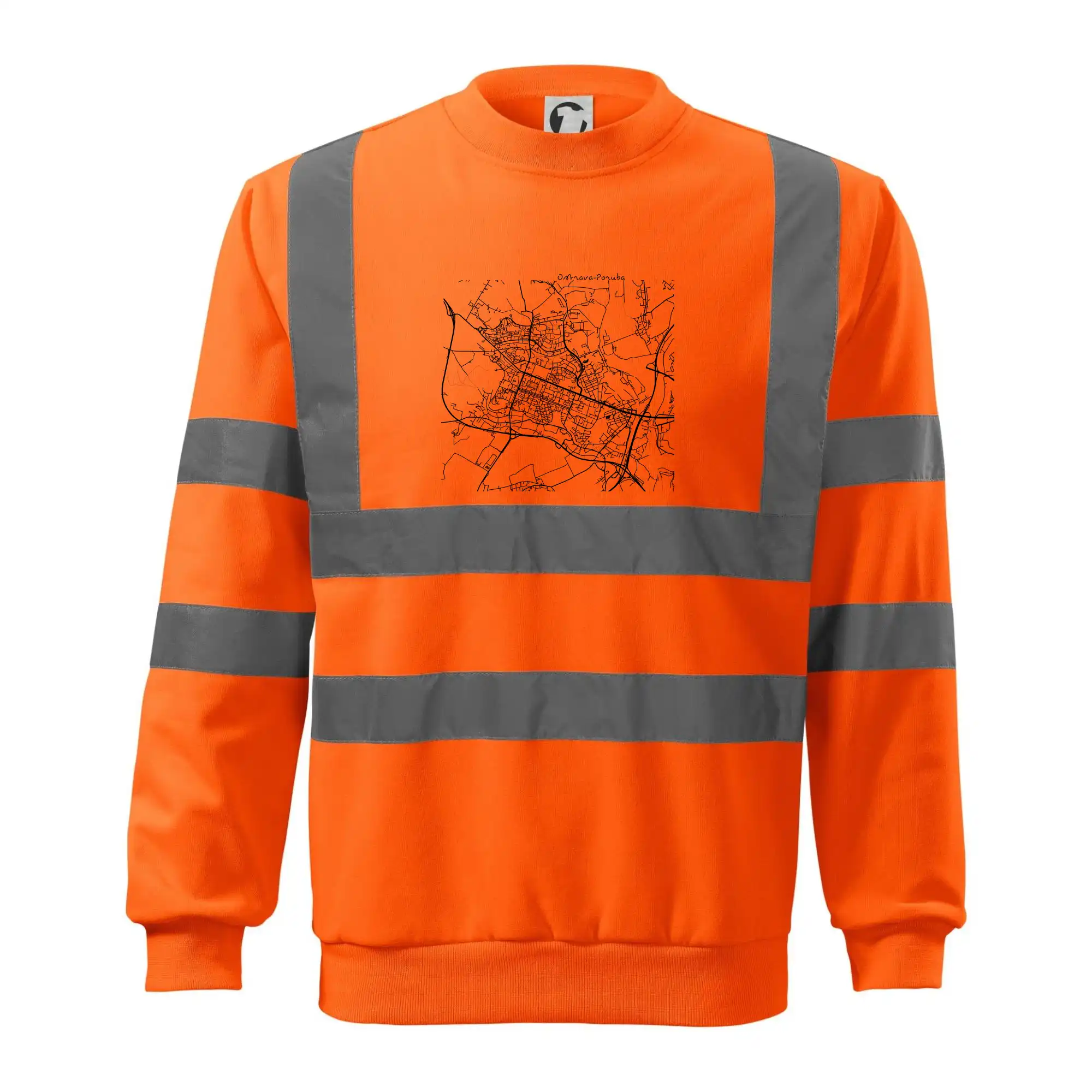 Mapy měst černobílé Ostrava Poruba