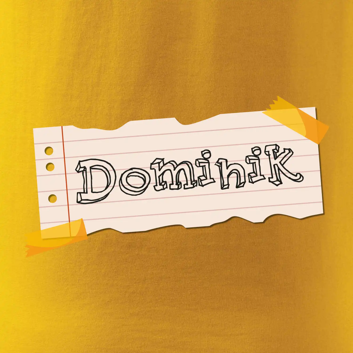 Papírek se jmenovkou - vlastní jméno