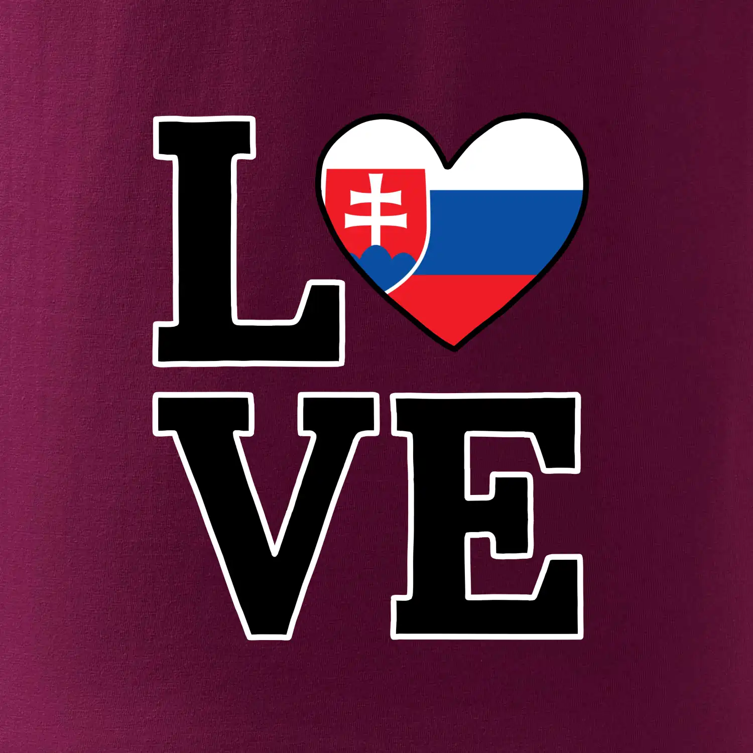 Love Slovenská vlajka