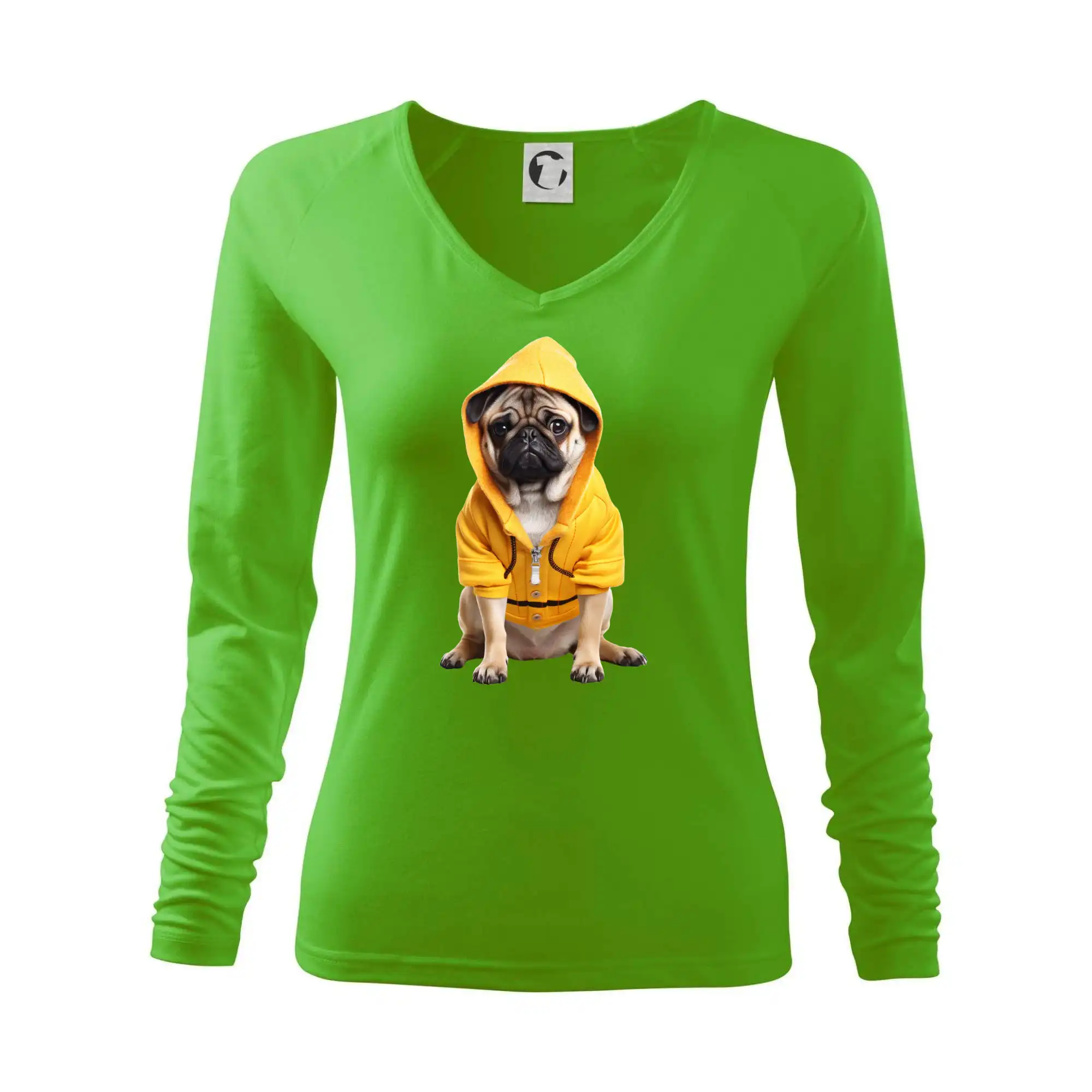 Mops v mikině
