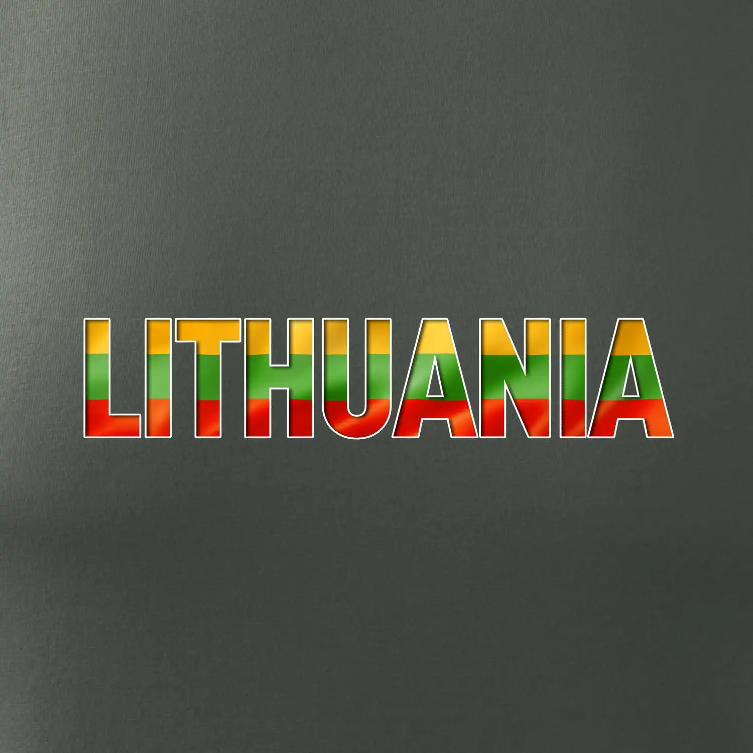 Lithuania - nápis vlajka
