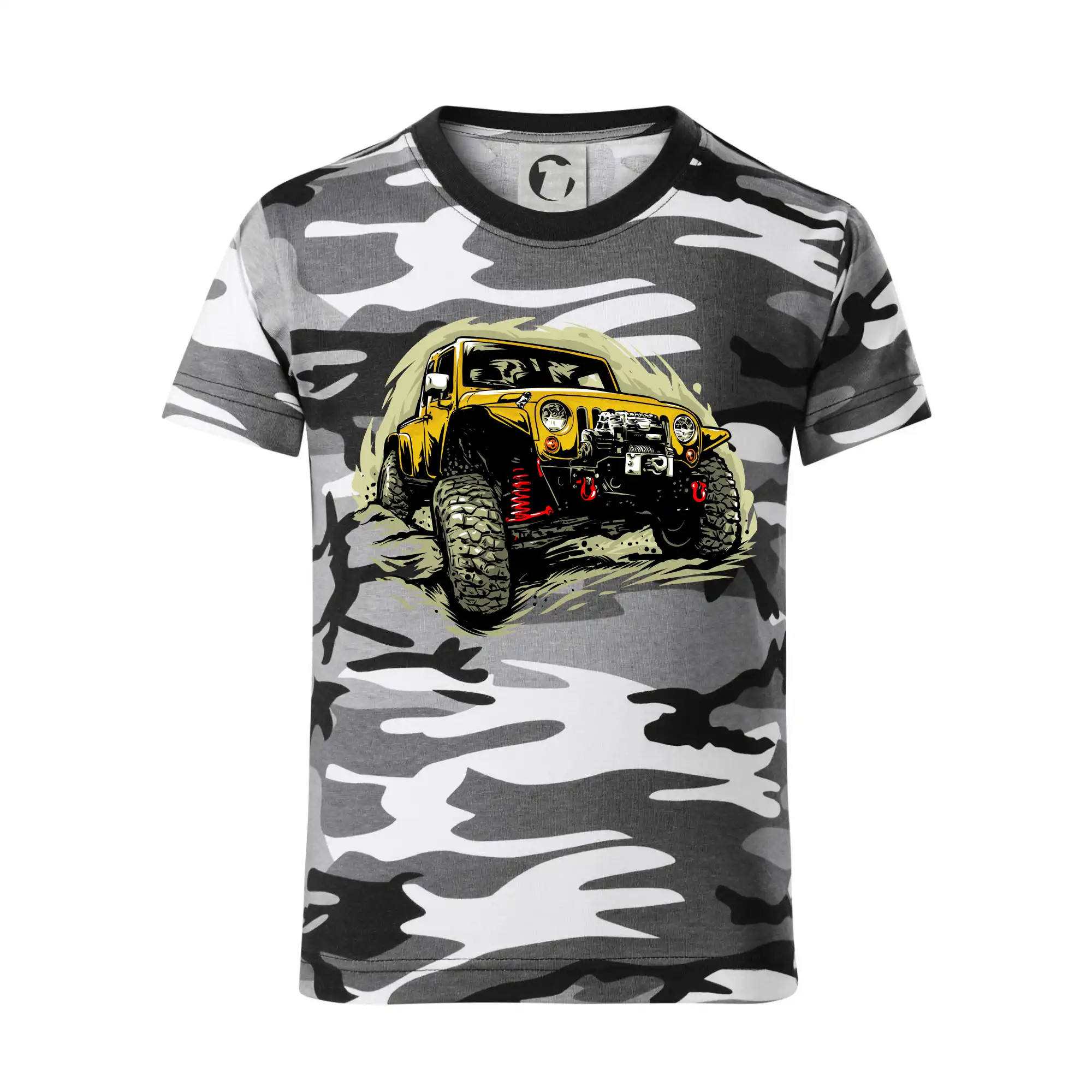 Žlutý offroad s navijákem