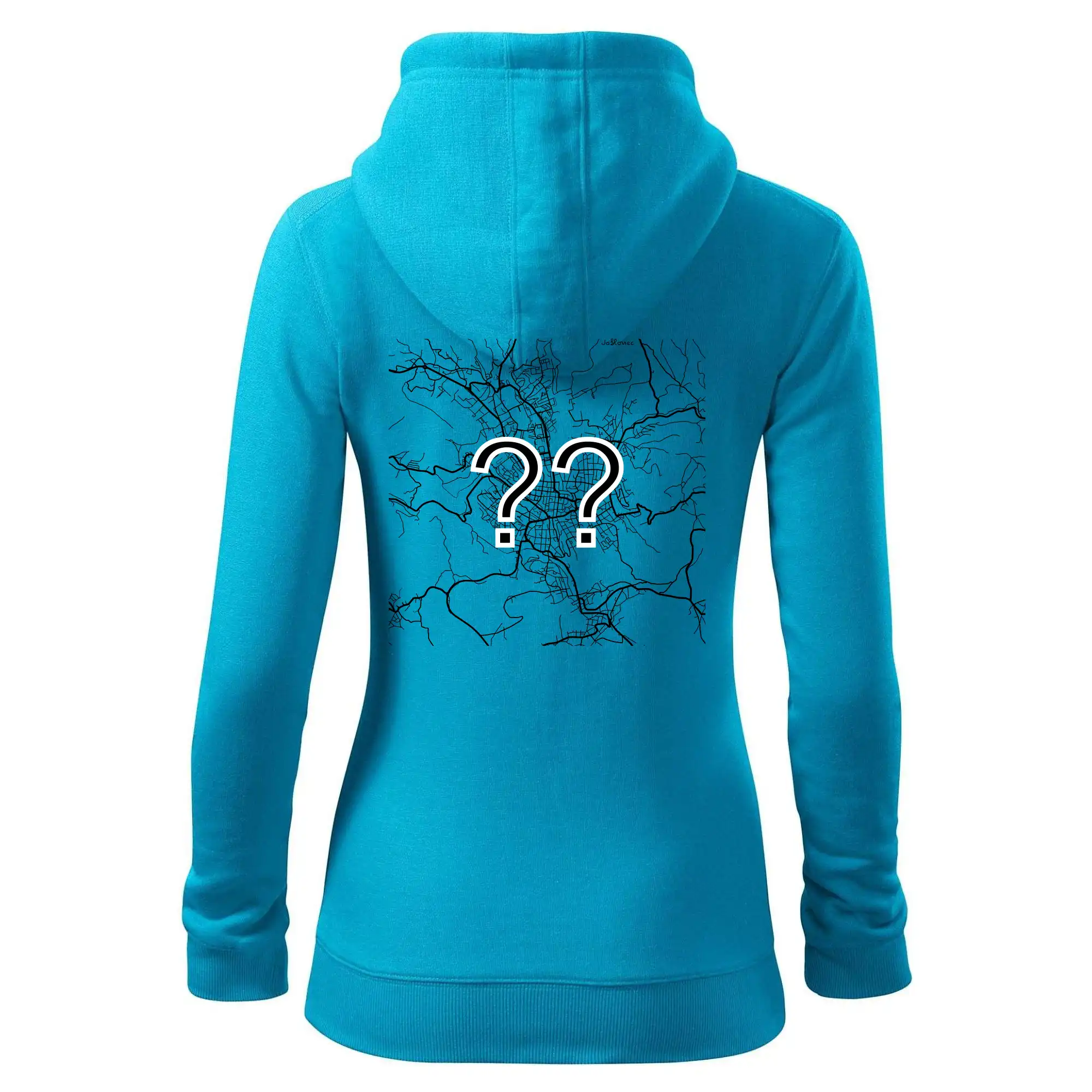 Mapy měst černobílé - Vaše město