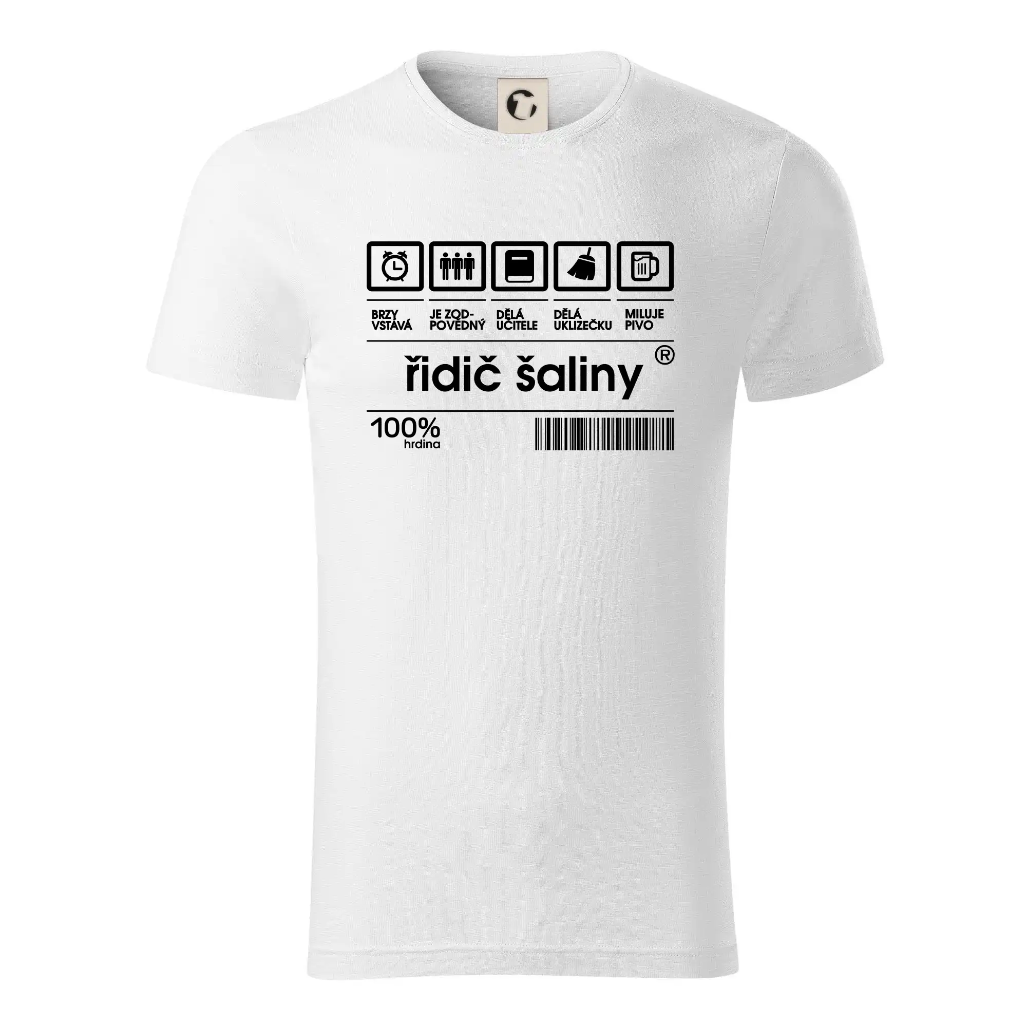 Čárový kód - řidič šaliny
