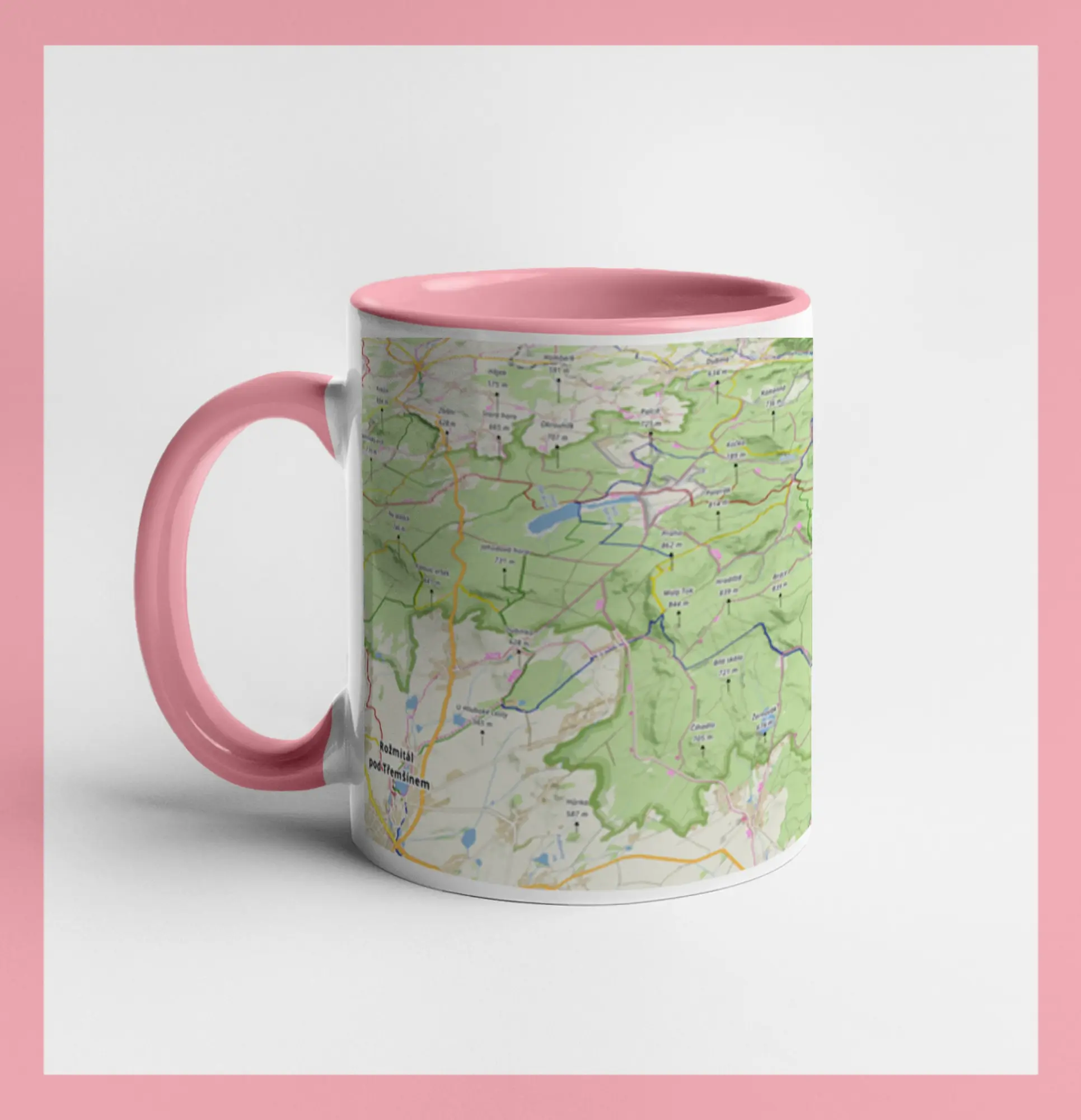 Hrnek - Brdy mapa