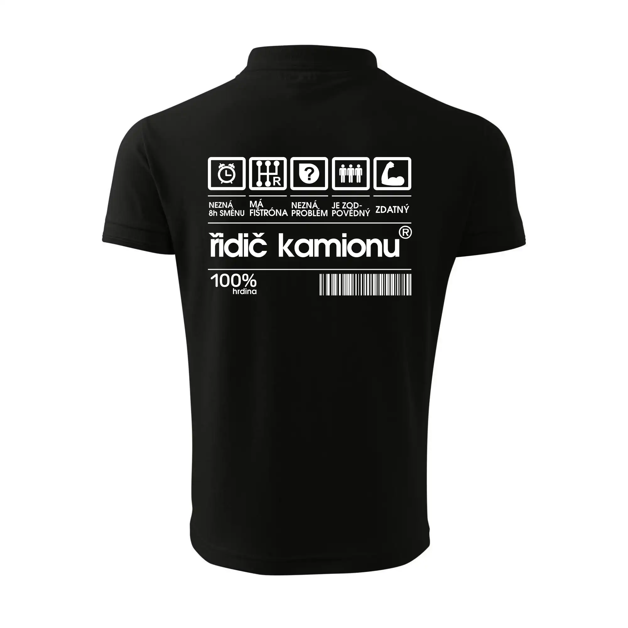 Čárový kód řidič kamionu