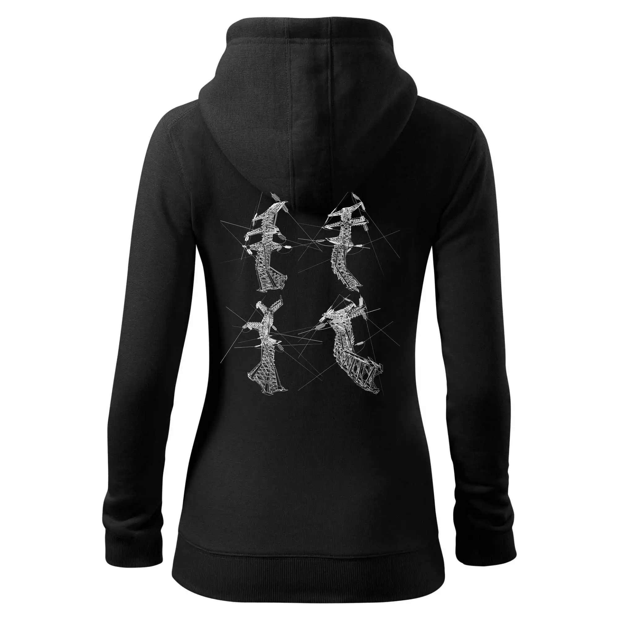 Zkroucený stožár vysokého vedení