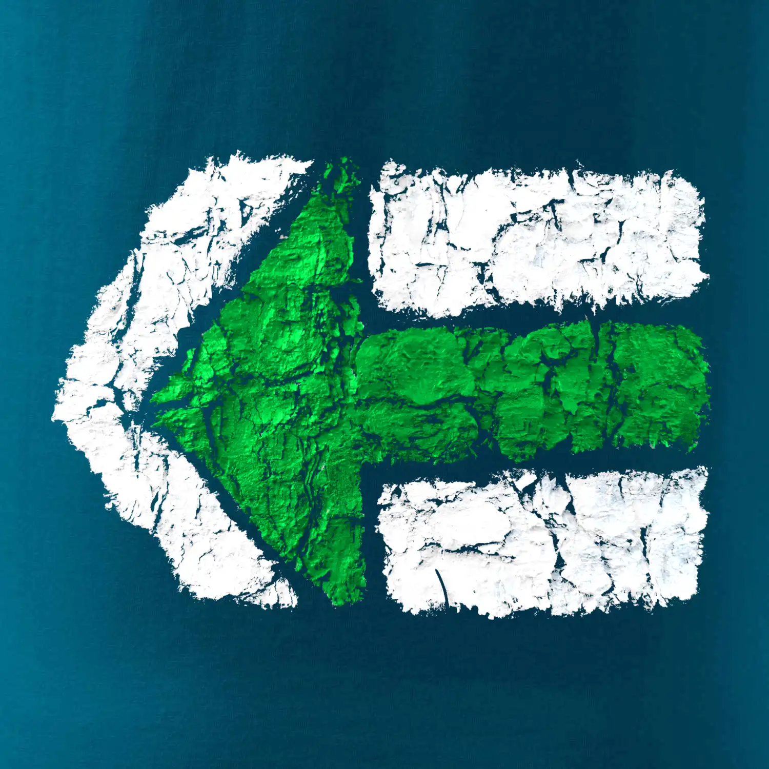 Párová turistická značka zelená