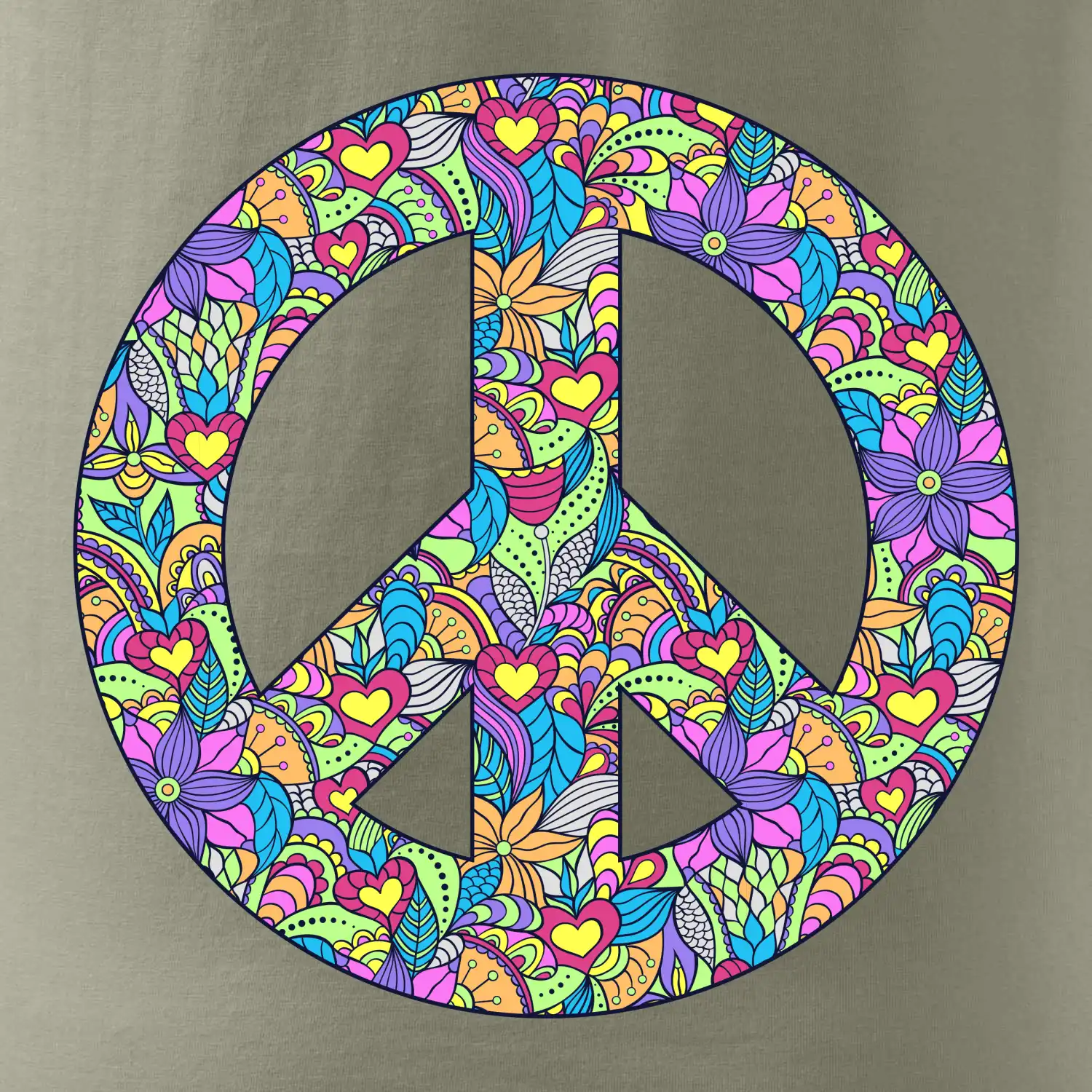 Peace symbol mandela
