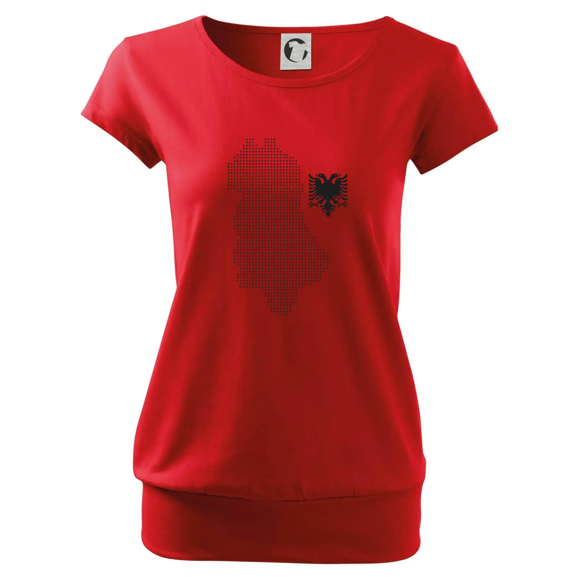 Albánie mapa tečkovaná