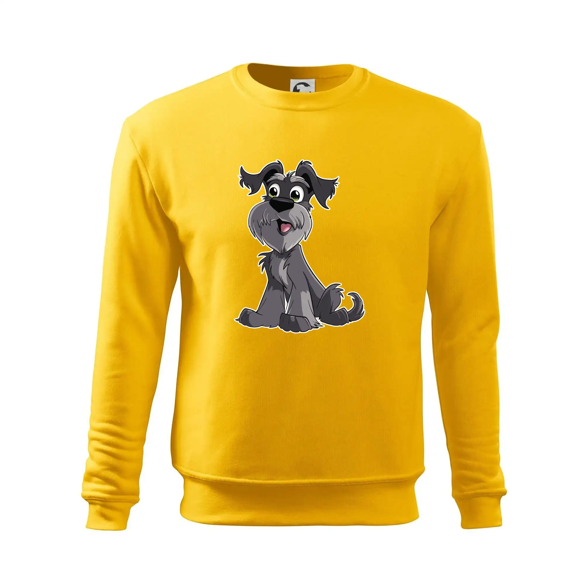 Knírač kreslený sedící