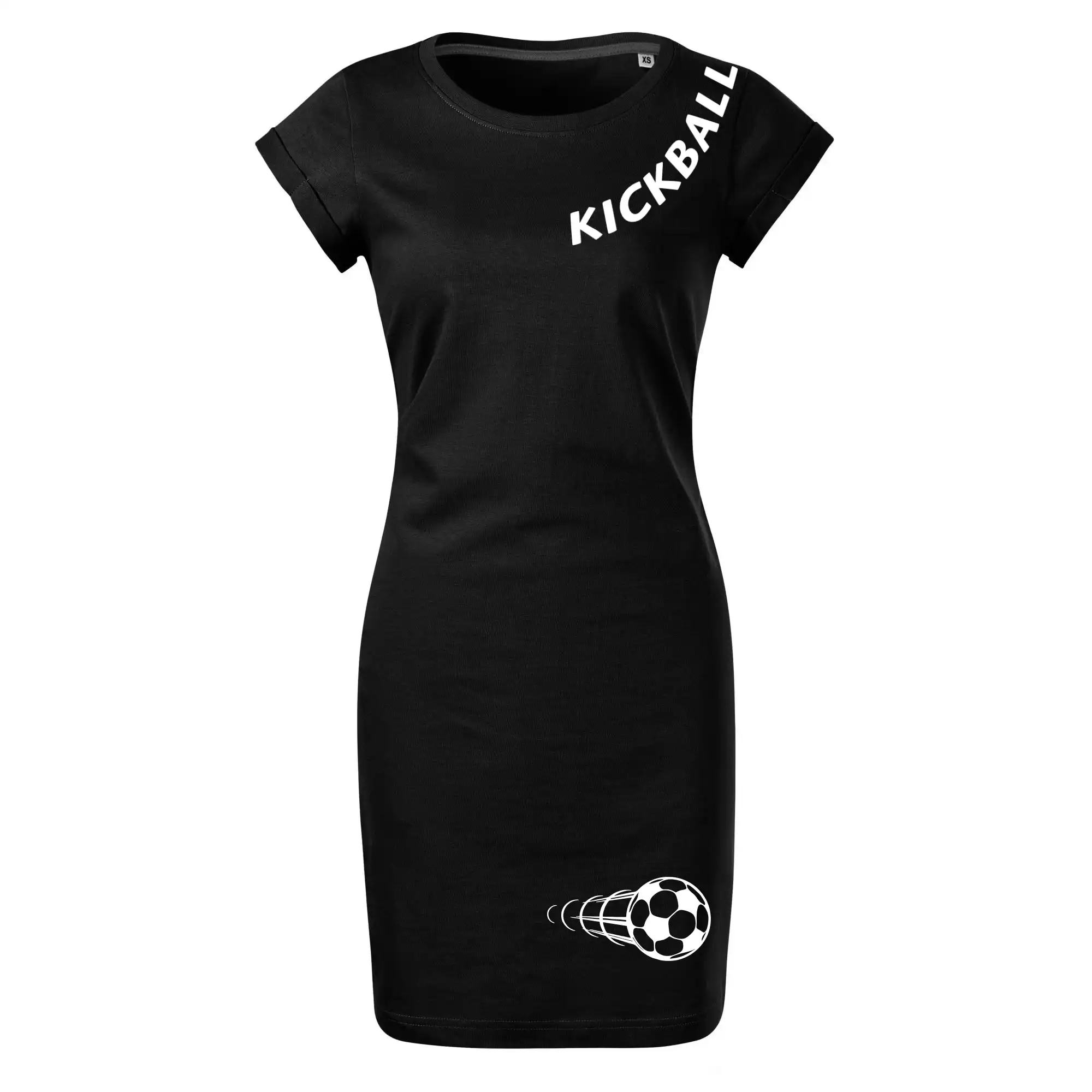 Kickball nápis šikmo