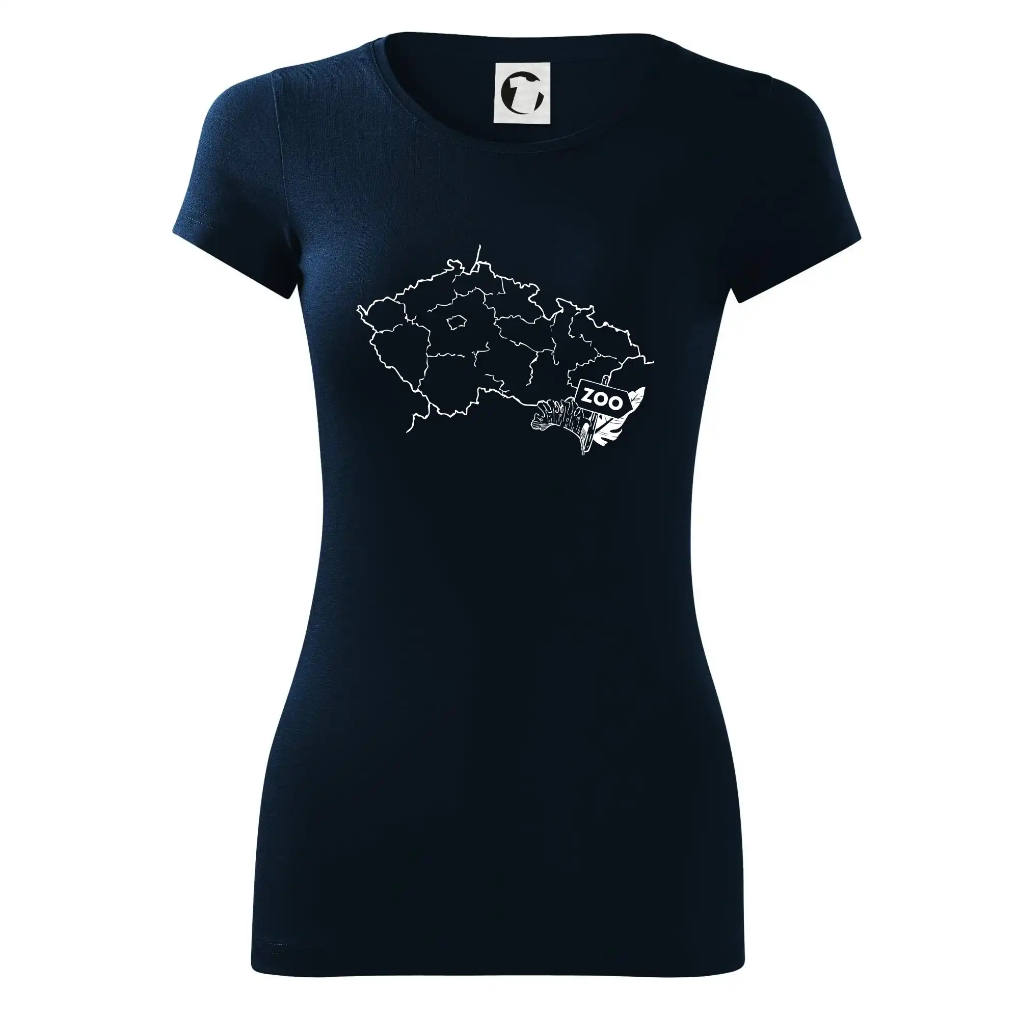 Tričko s mapou + ZOO nažehlovačky