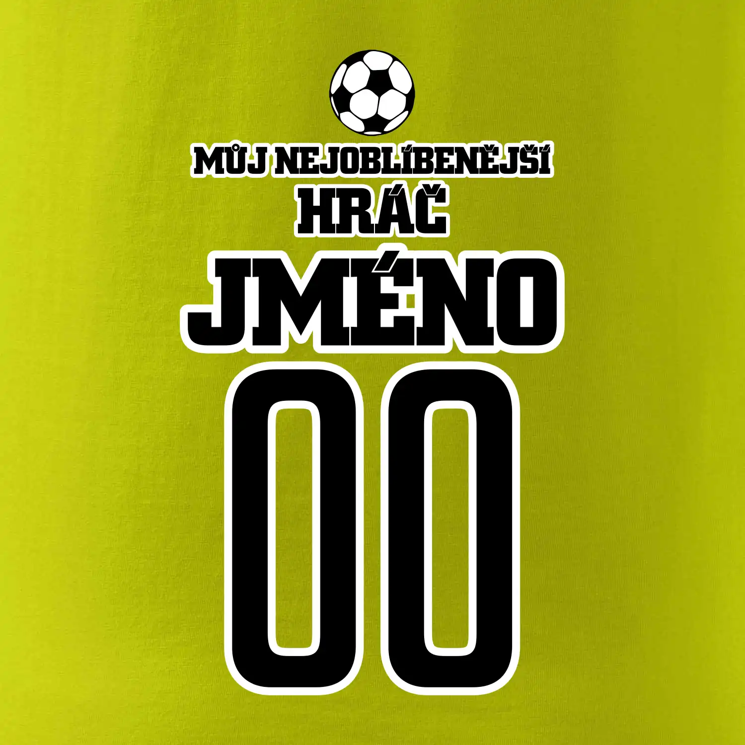 Můj nejoblíbenější hráč - Vaše jméno a číslo
