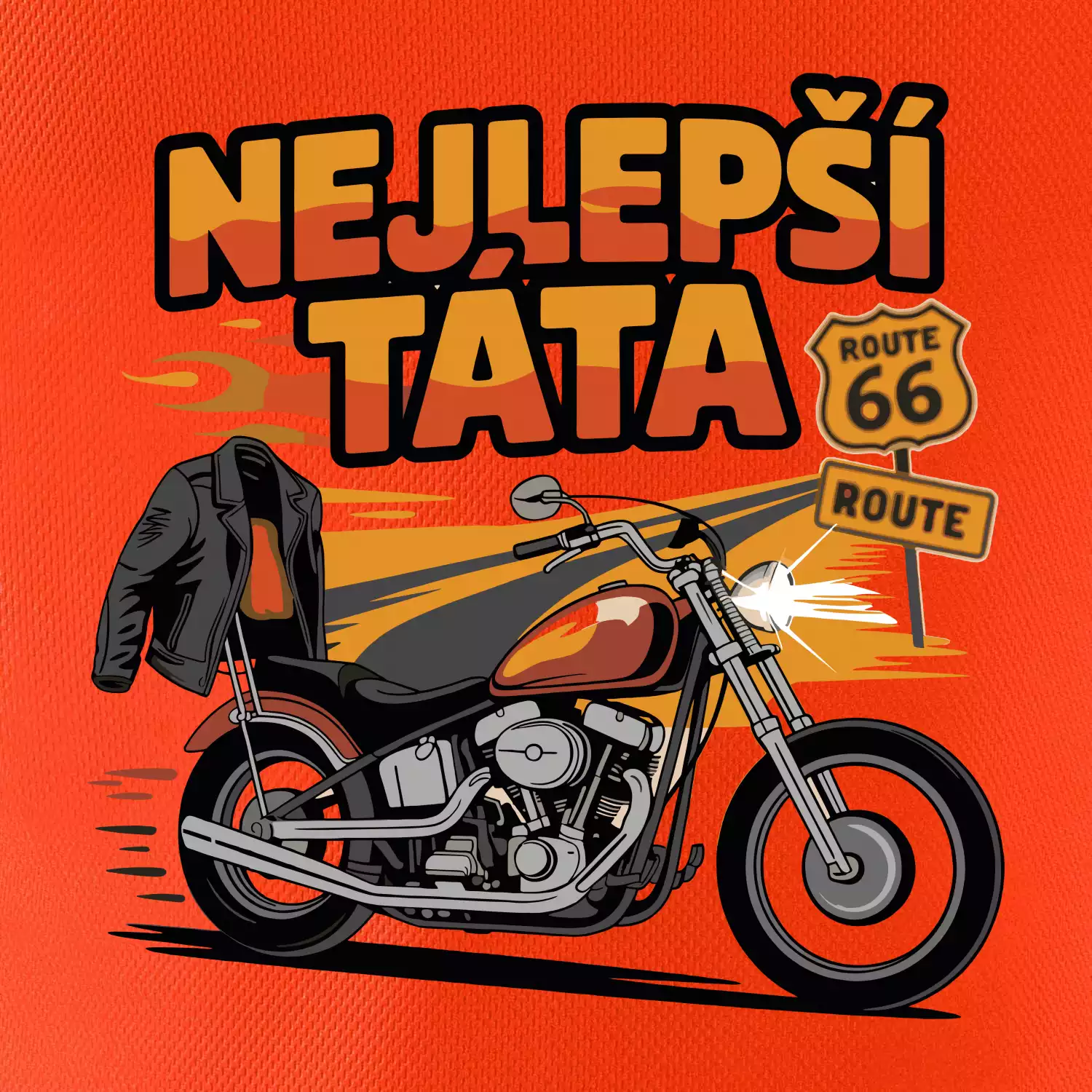 Nejlepší táta - motorka - chopper