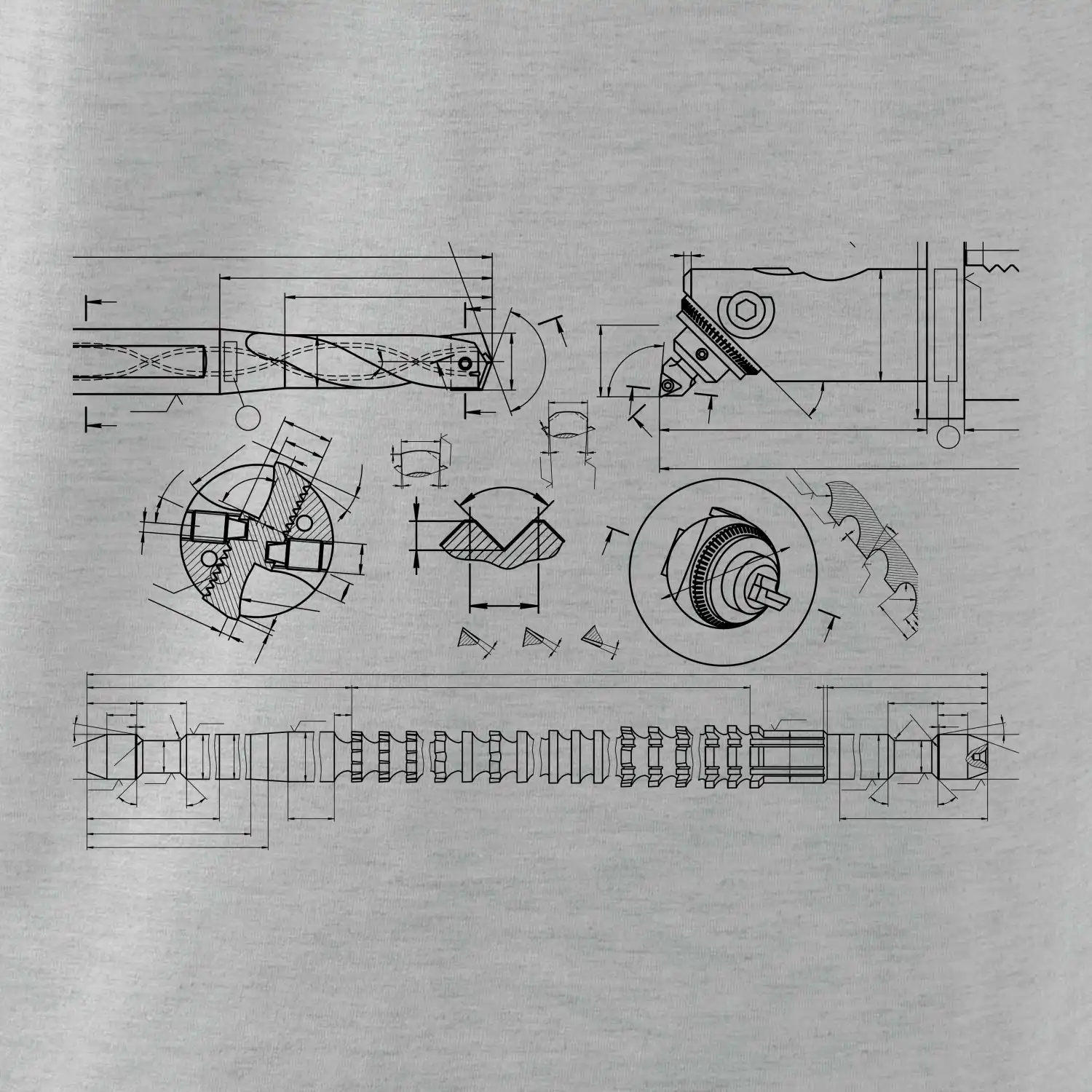 Technické výkresy - vrtáky