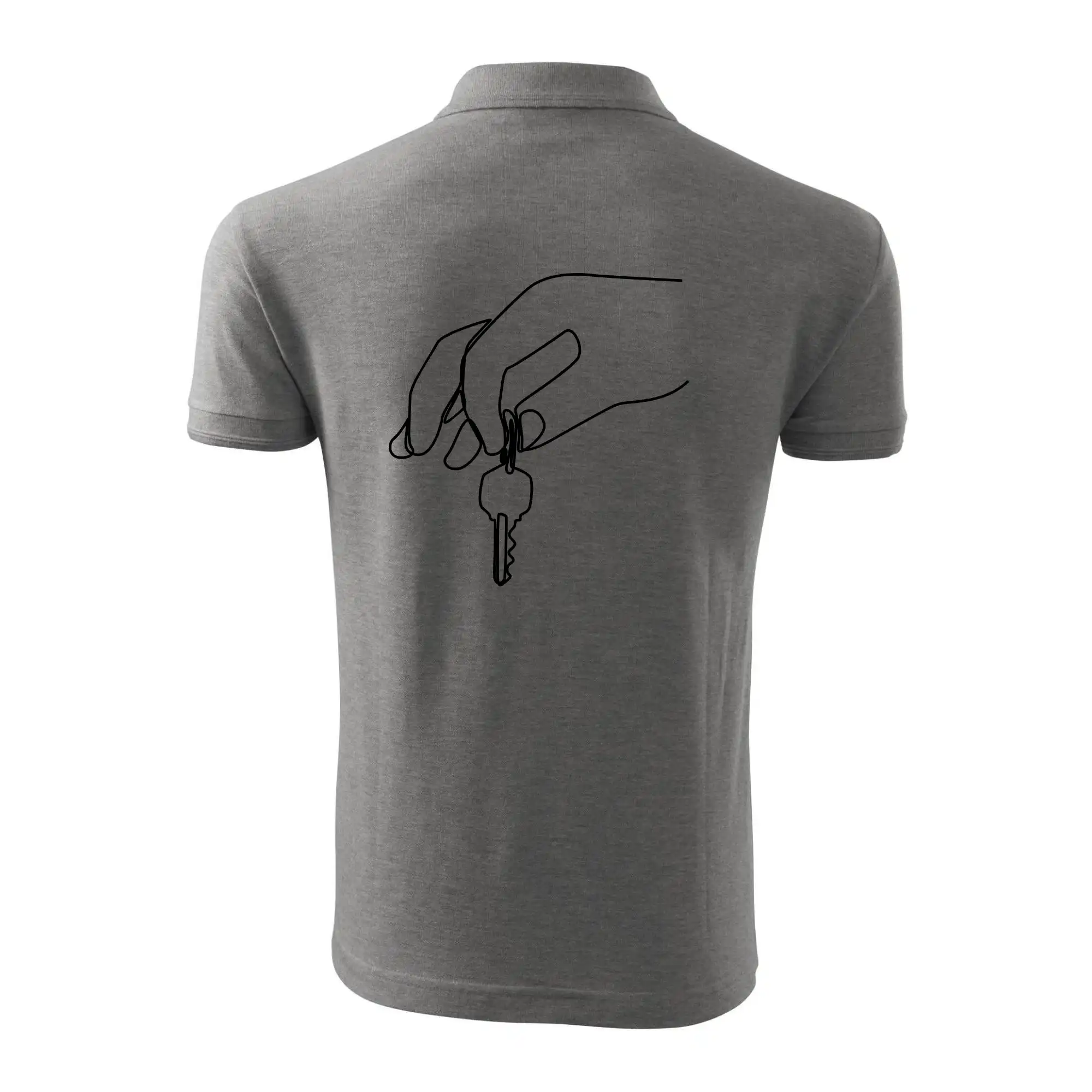 Klíče a ruka jedním tahem