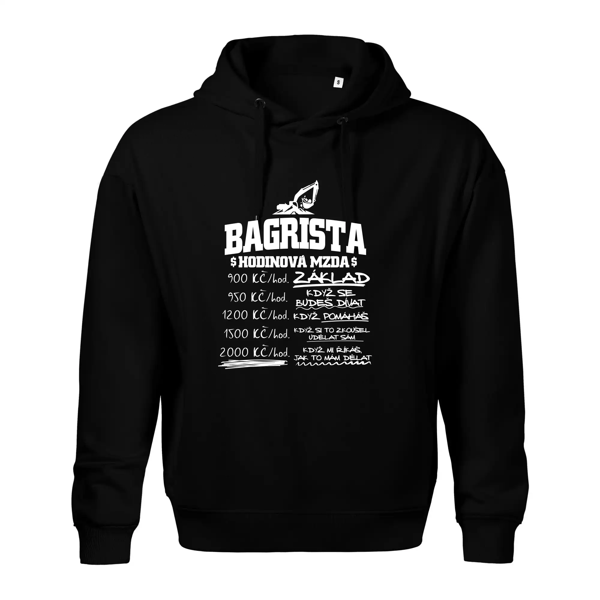 Hodinová mzda bagrista