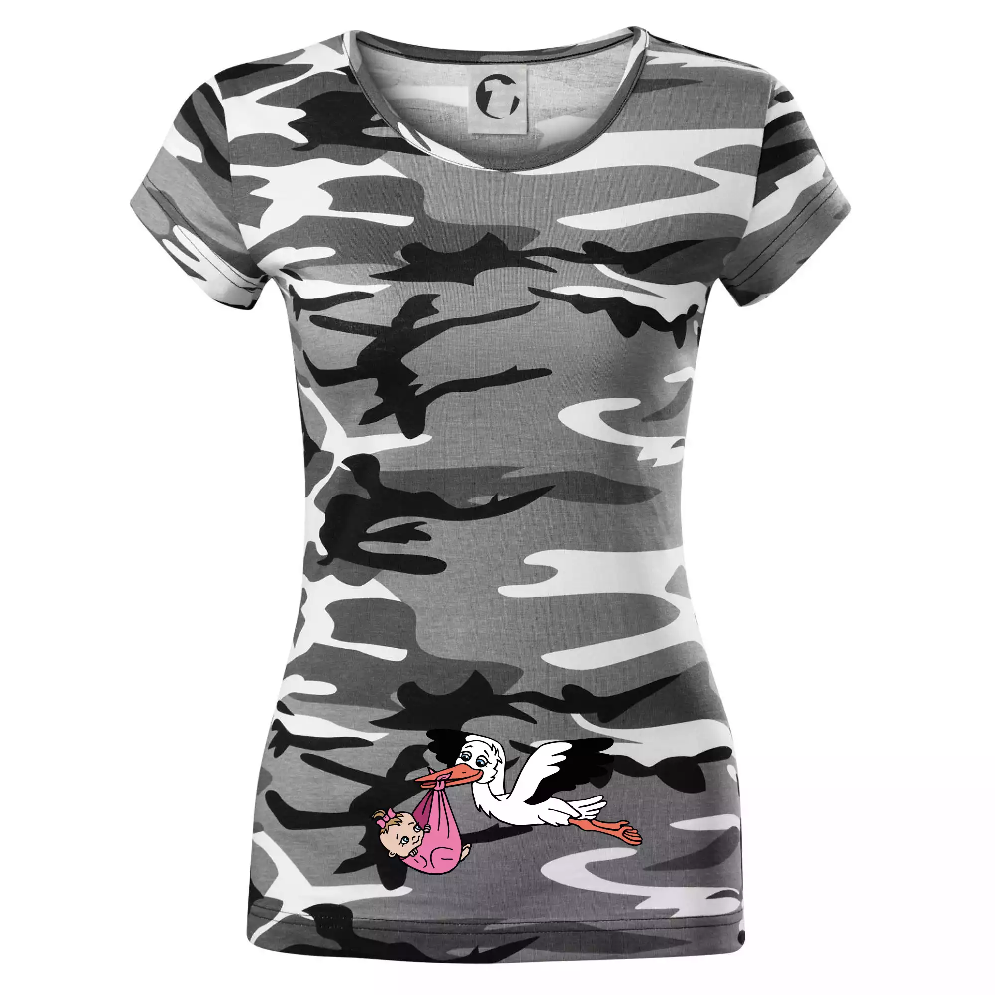 Čáp a miminko - holka (Hana-creative)