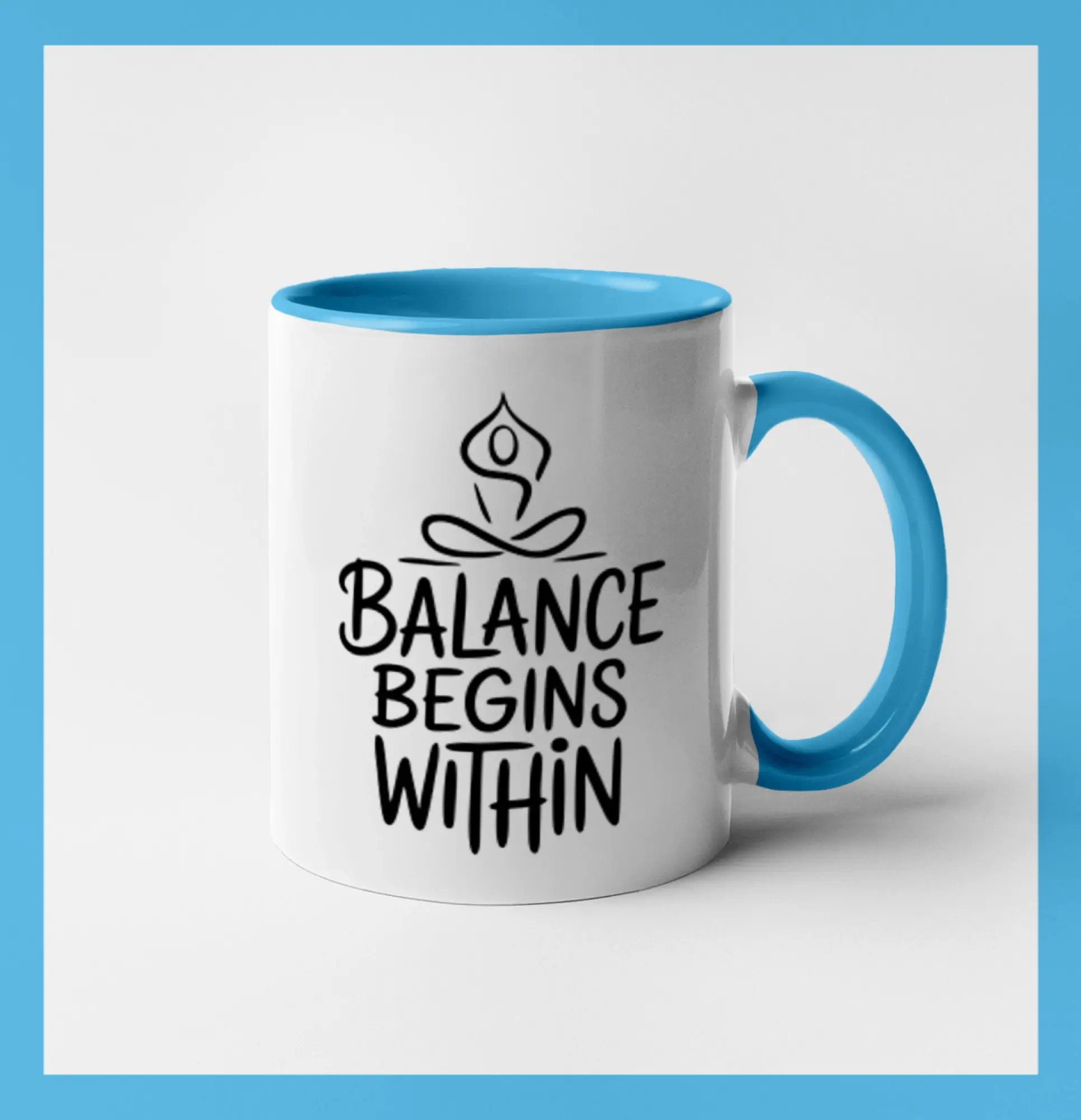 Balance begins within nápis