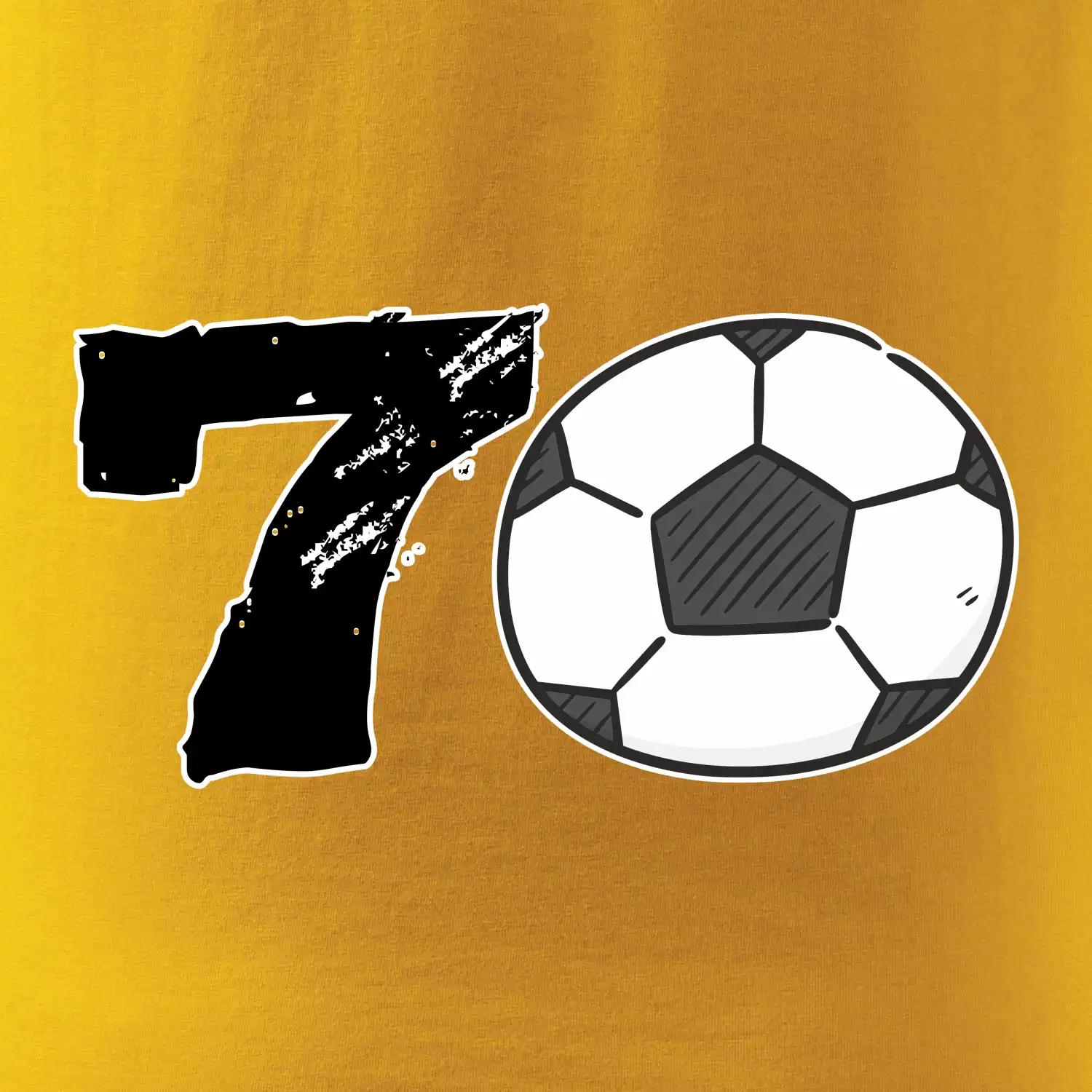 Fotbal kulaté narozeniny 70