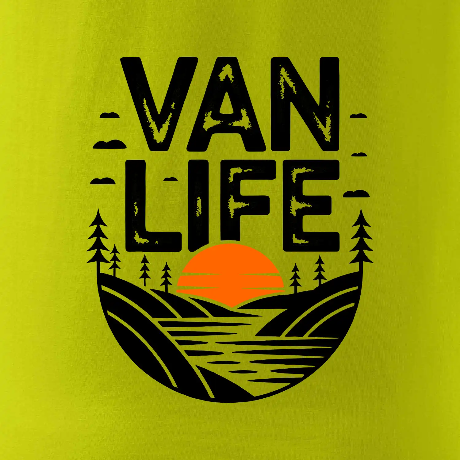 Van life a  Západ slunce