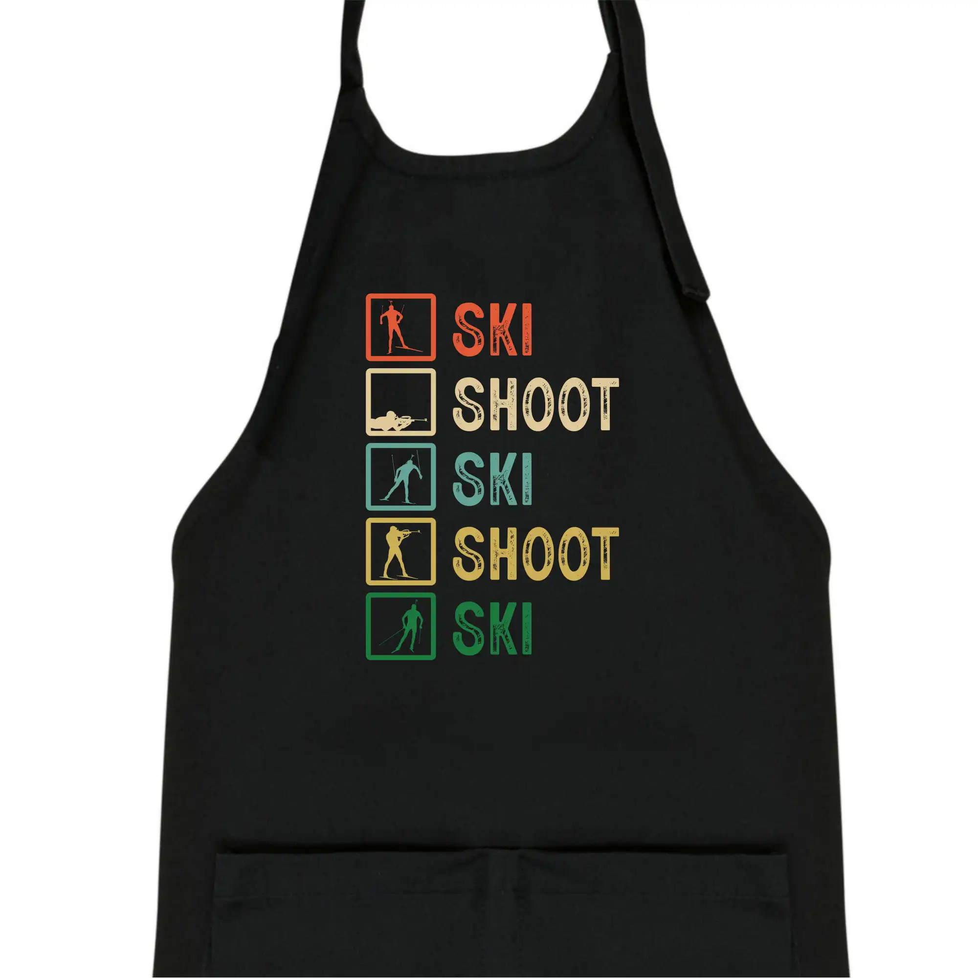 Biatlon ski shoot ski