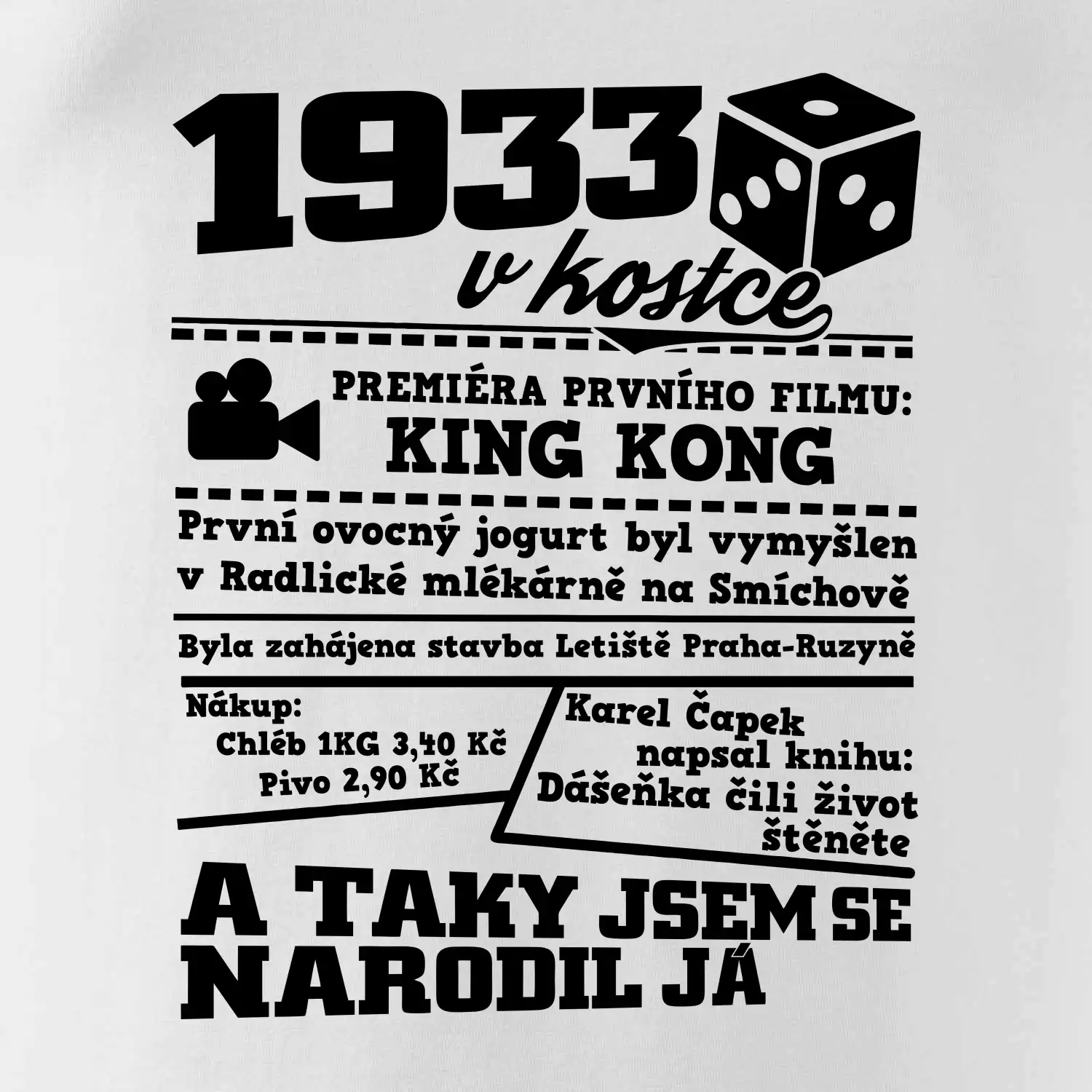 1933 v kostce