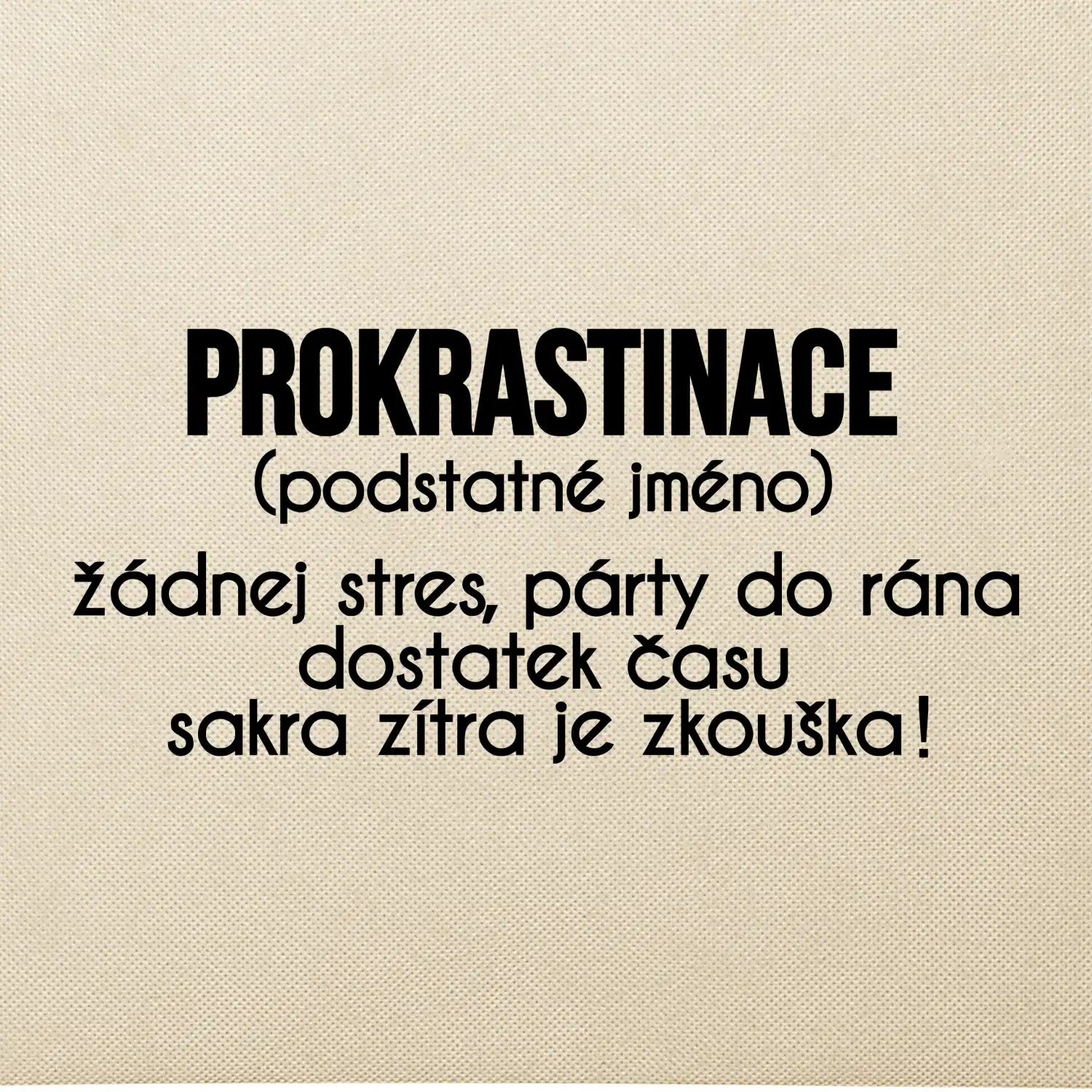 Prokrastinace - TEXT