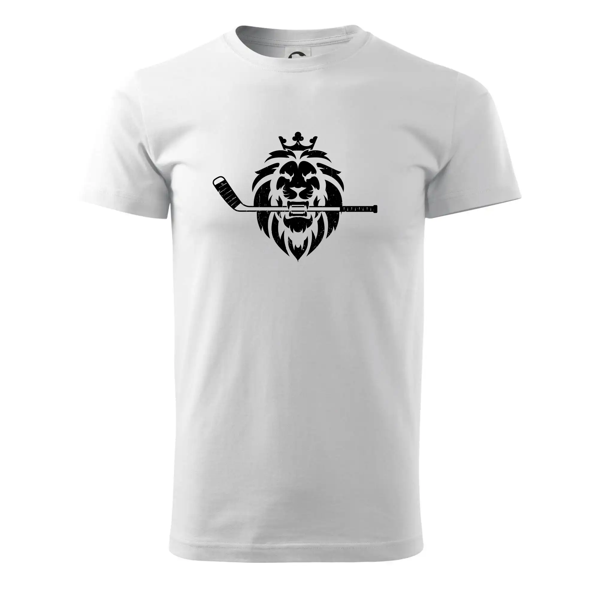 Lev s hokejkou v tlamě