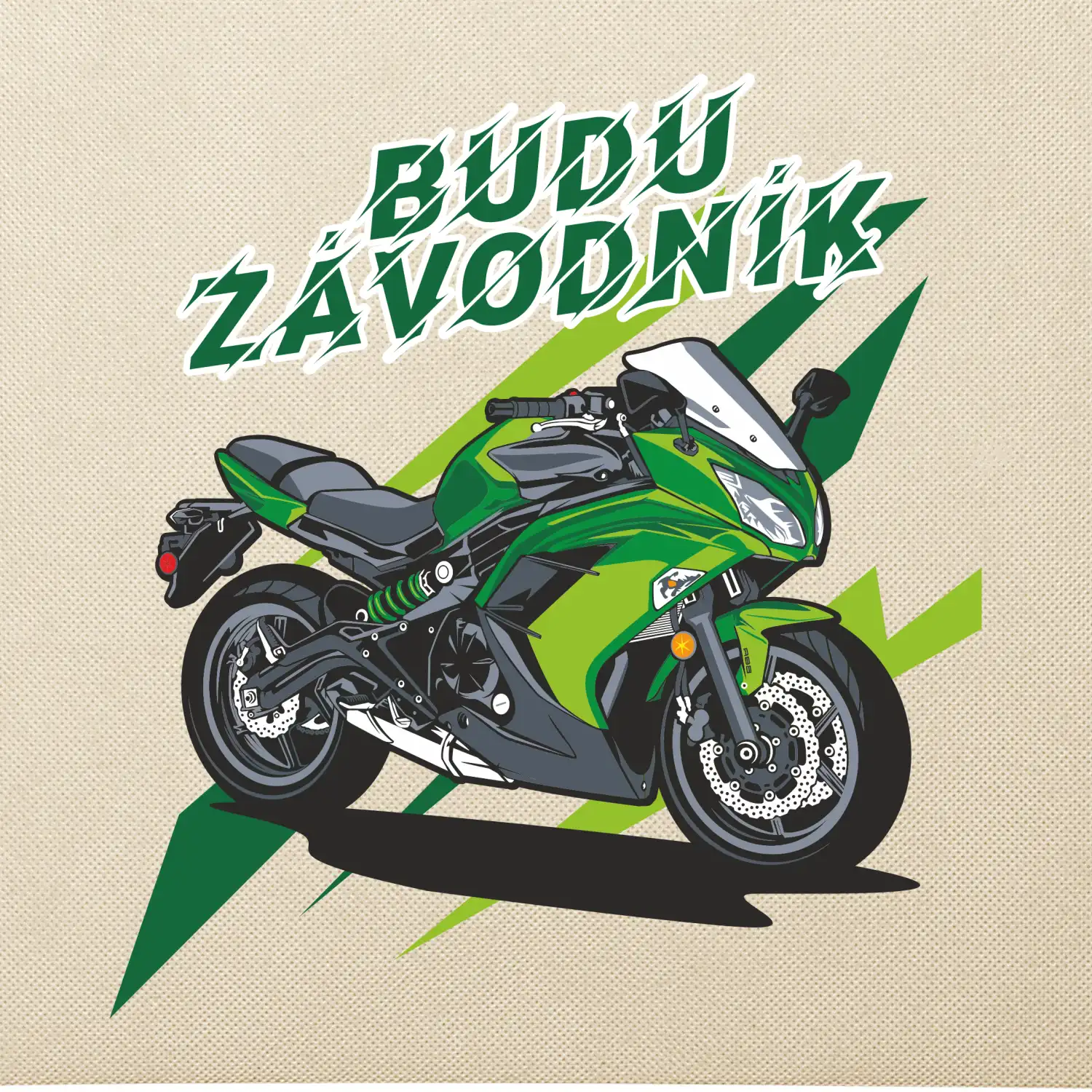 Budu závodník zelená silnice