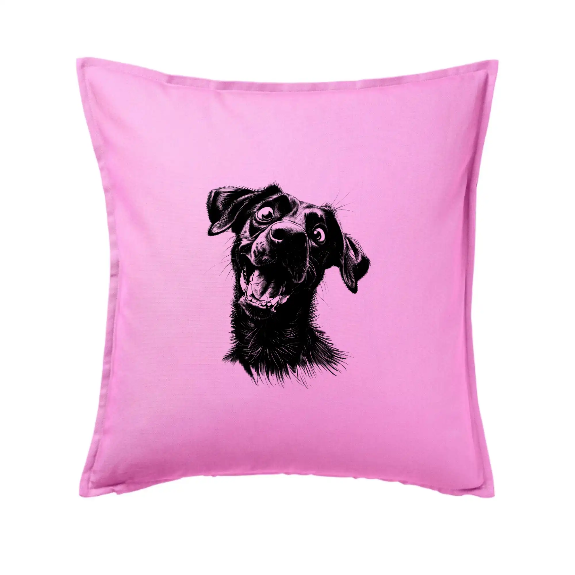 Černobílá karikatura Labrador tmavý