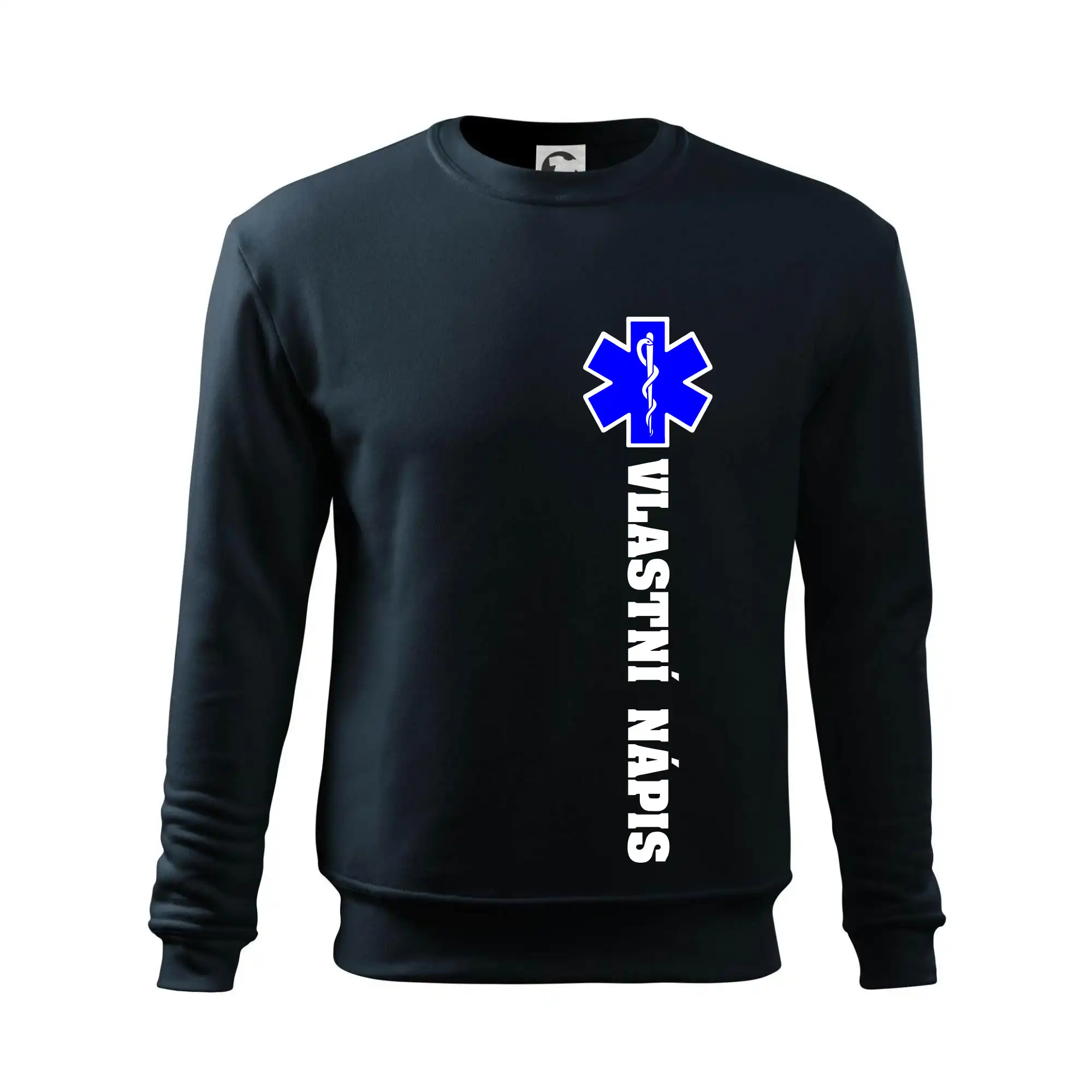 Hvězda života - vlastní nápis vpředu a vzadu