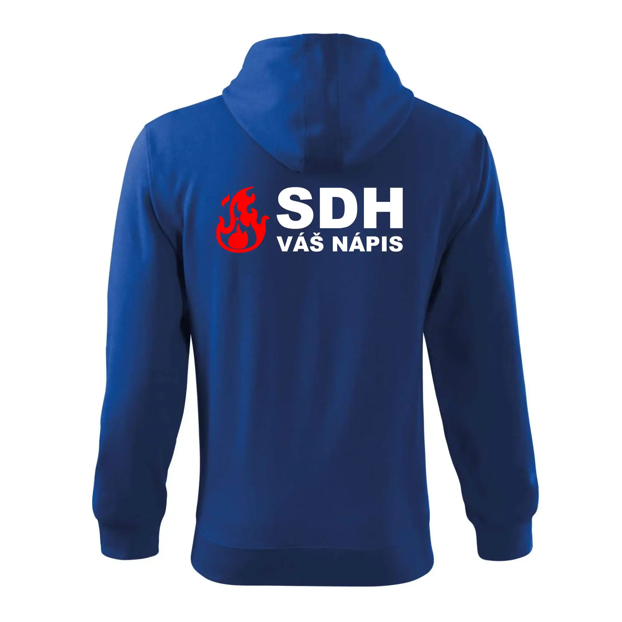 SDH nápis (oheň, název sboru - vlastní nápis)