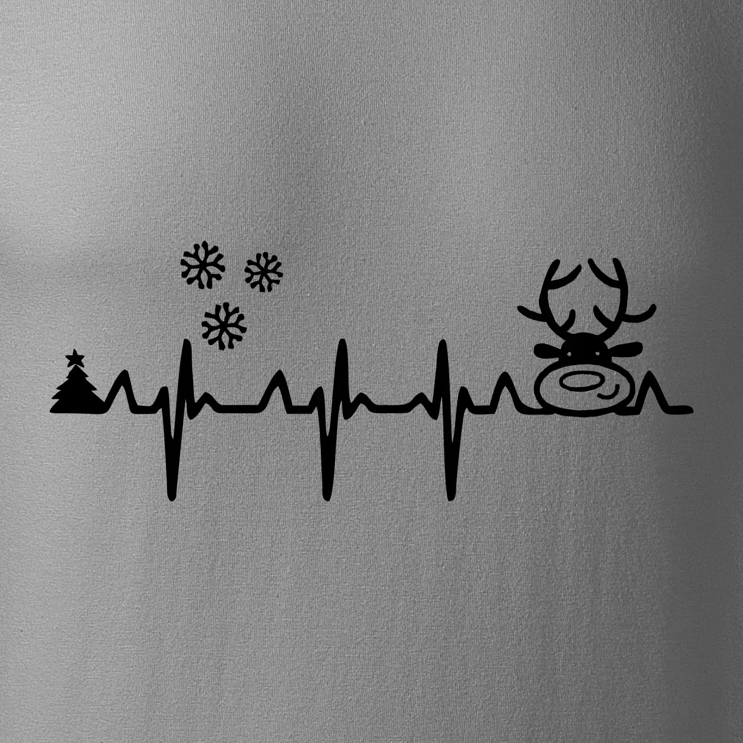 EKG Vánoce Vločky a sob