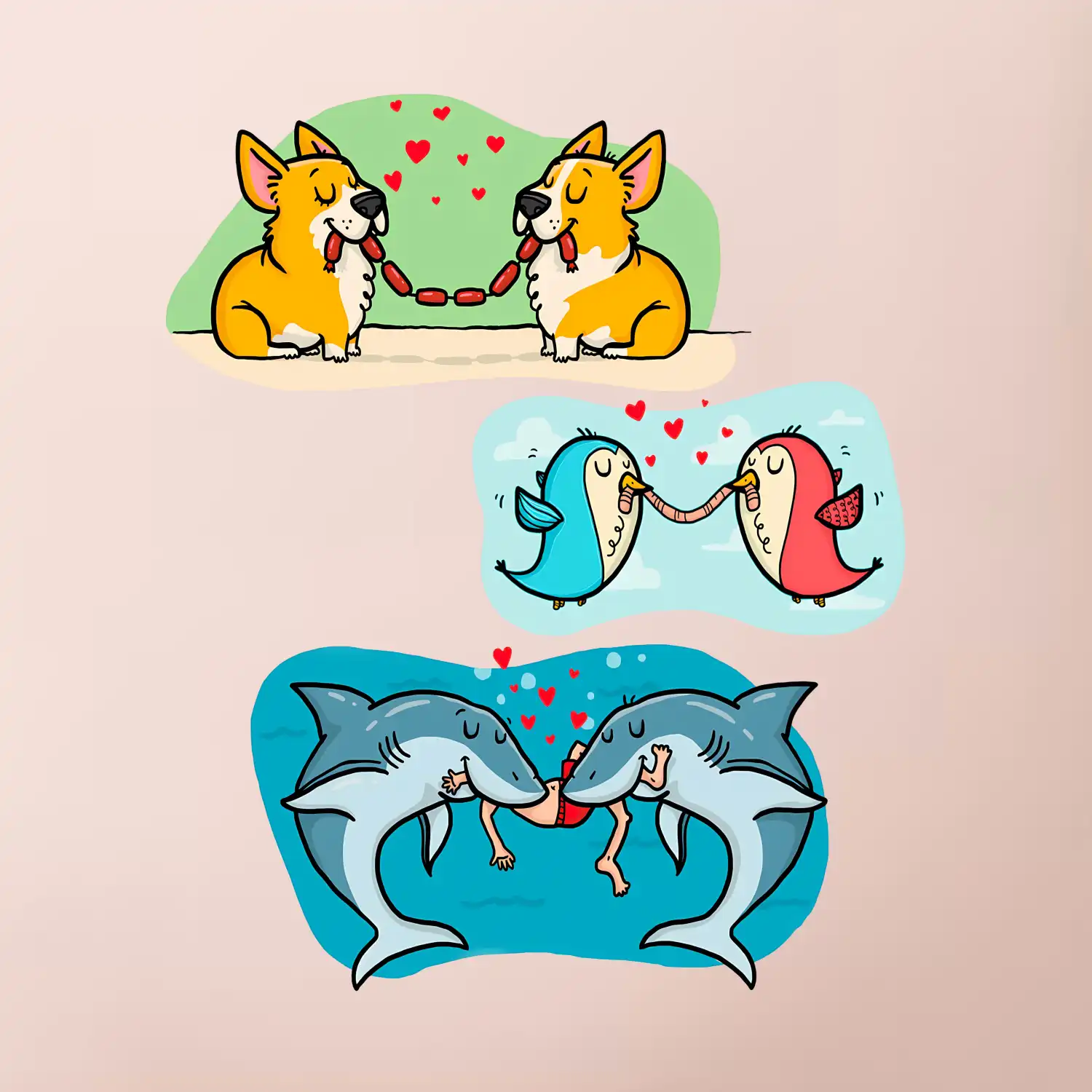 Projev lásky zvířata