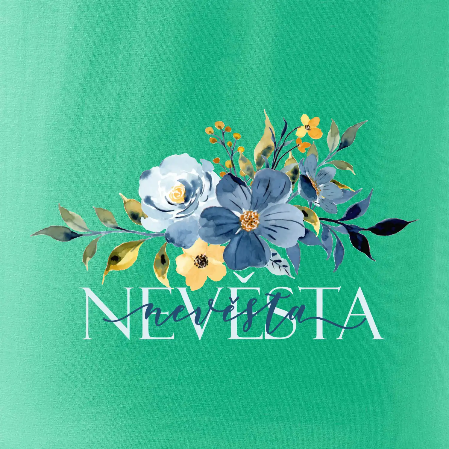 Nevěsta květy modré