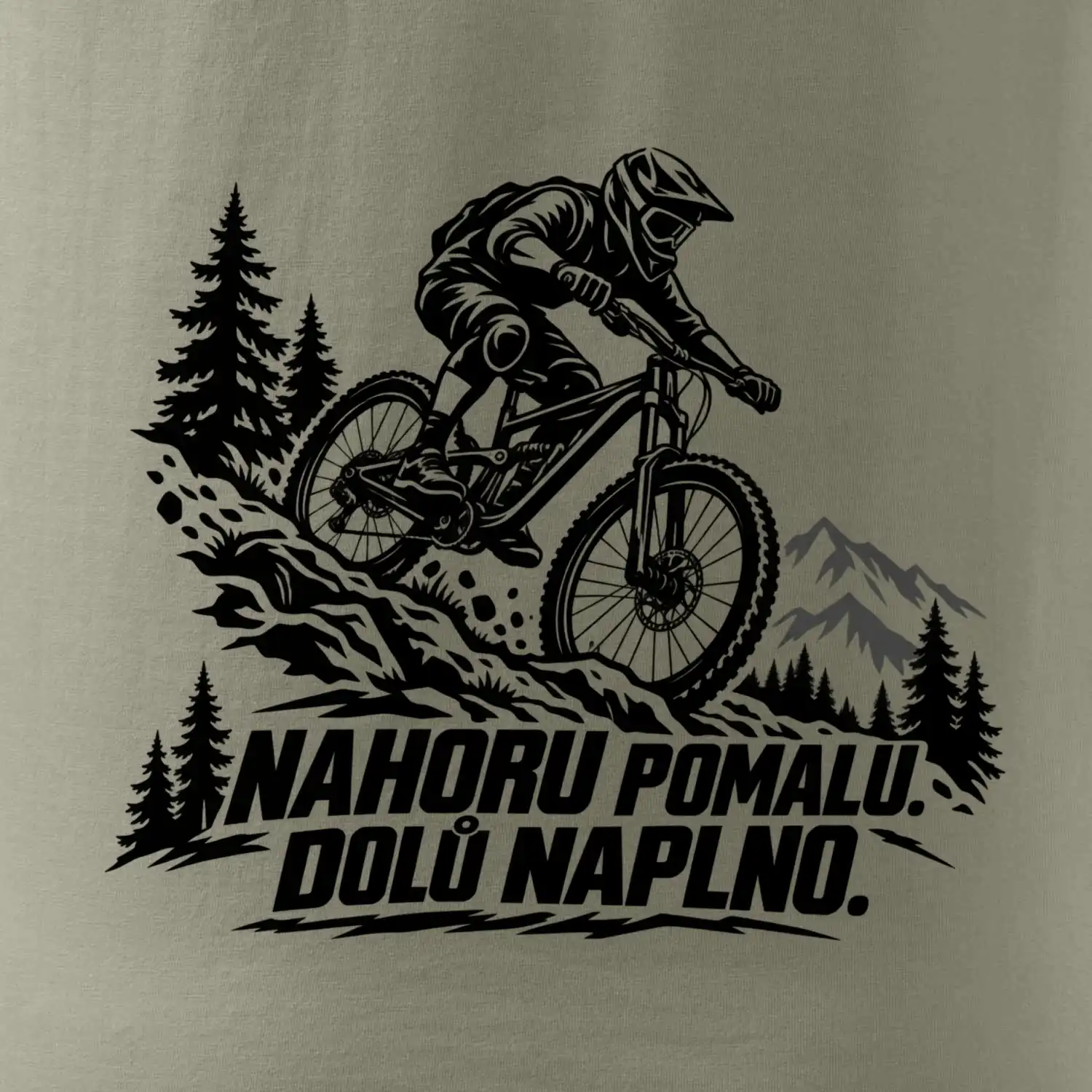 Nahoru pomalu dolů naplno - horský sjezdař
