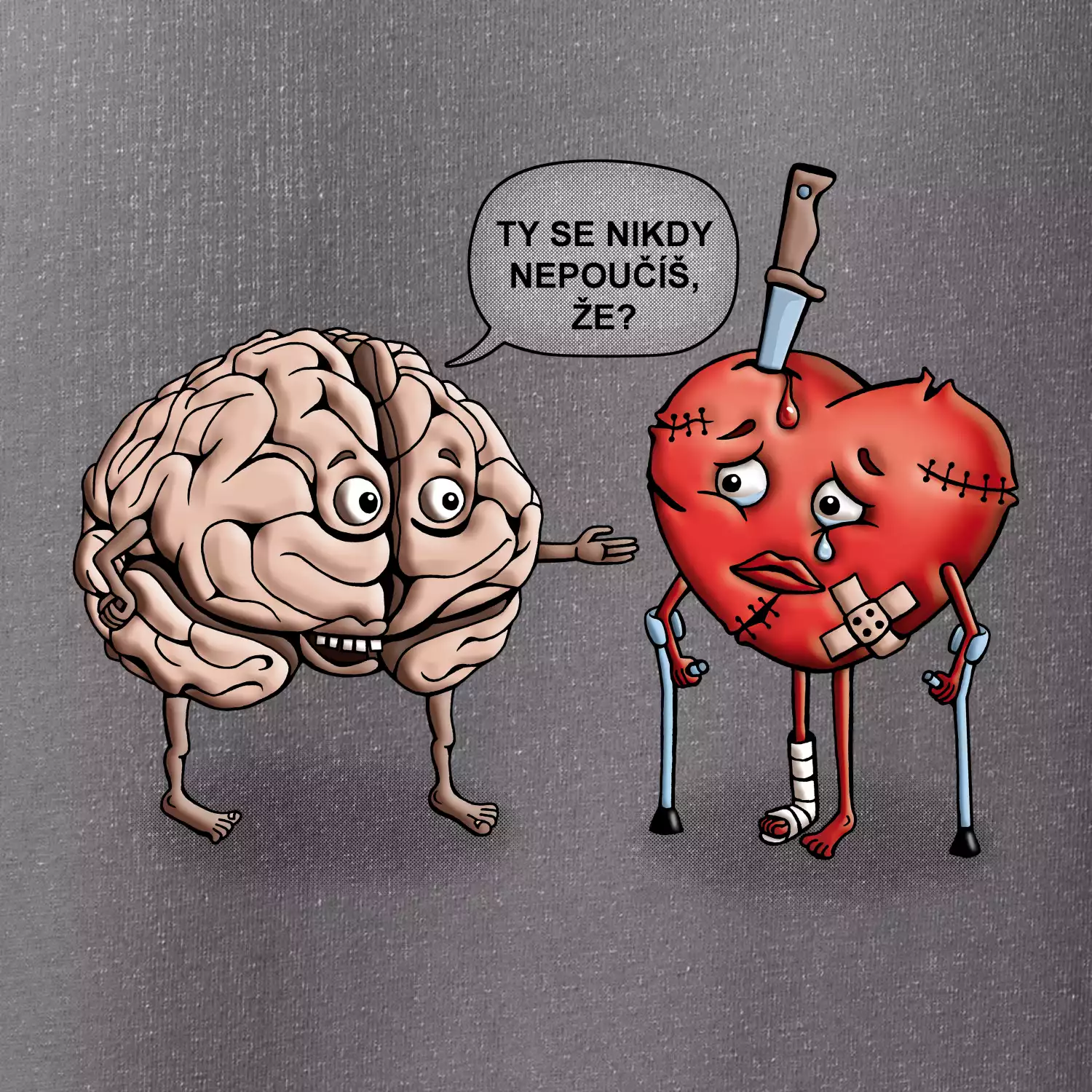 Mozek a srdce - poučení (Hana-creative)