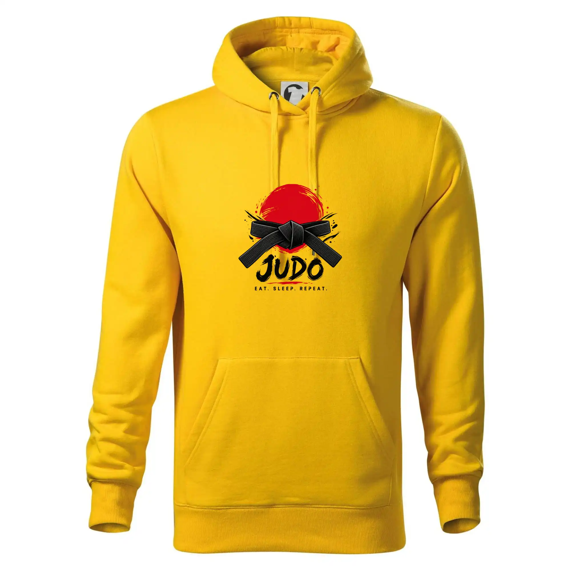 Judo černý pás a červené slunce eat sleep repeat