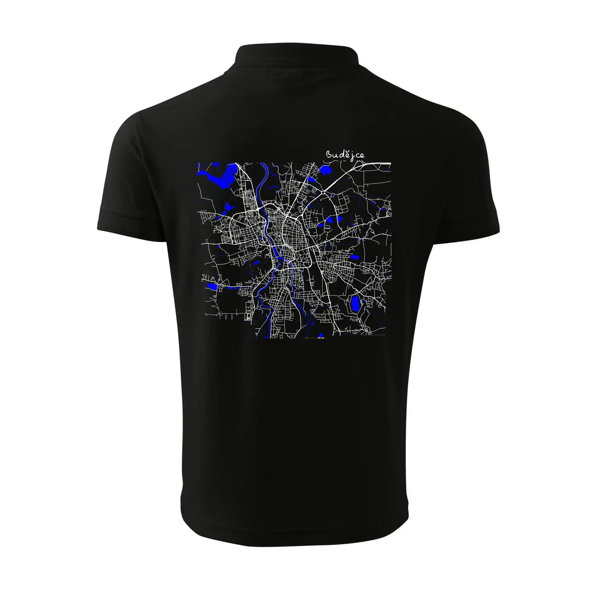 Budějce  - Mapa s vodními toky