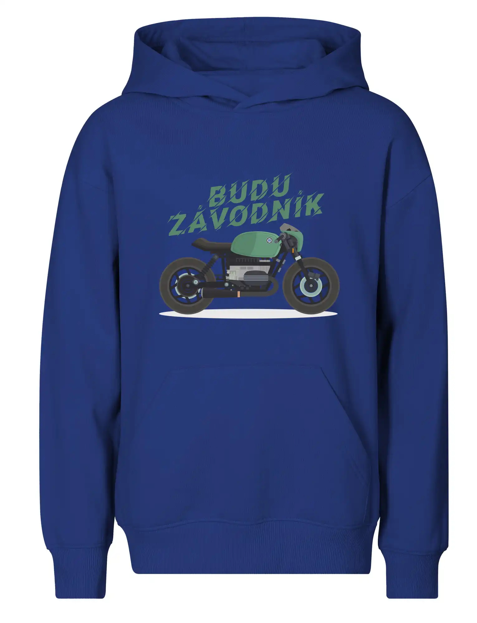 Budu závodník  zelený cafe racer