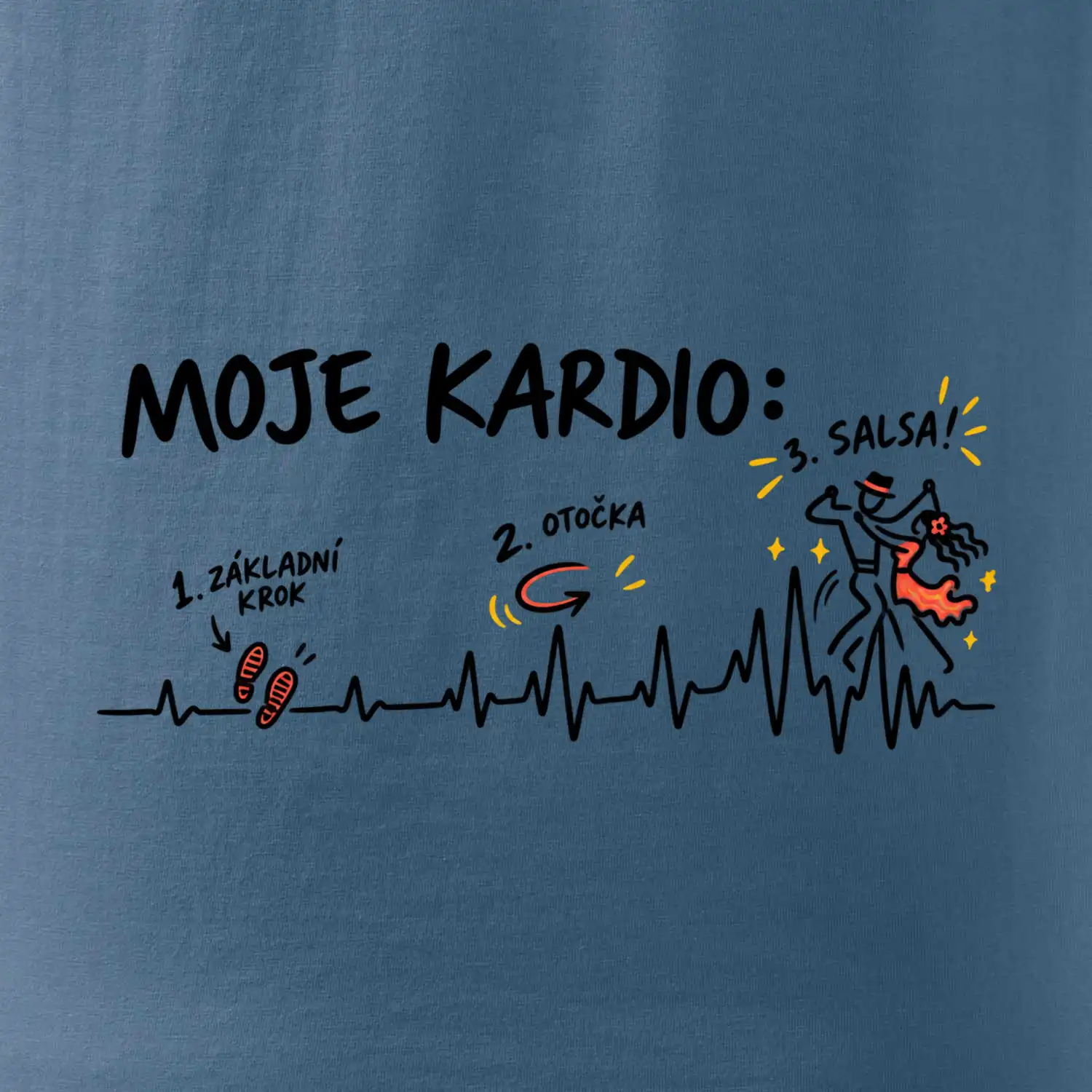 Moje kardio základní krok otočka salsa