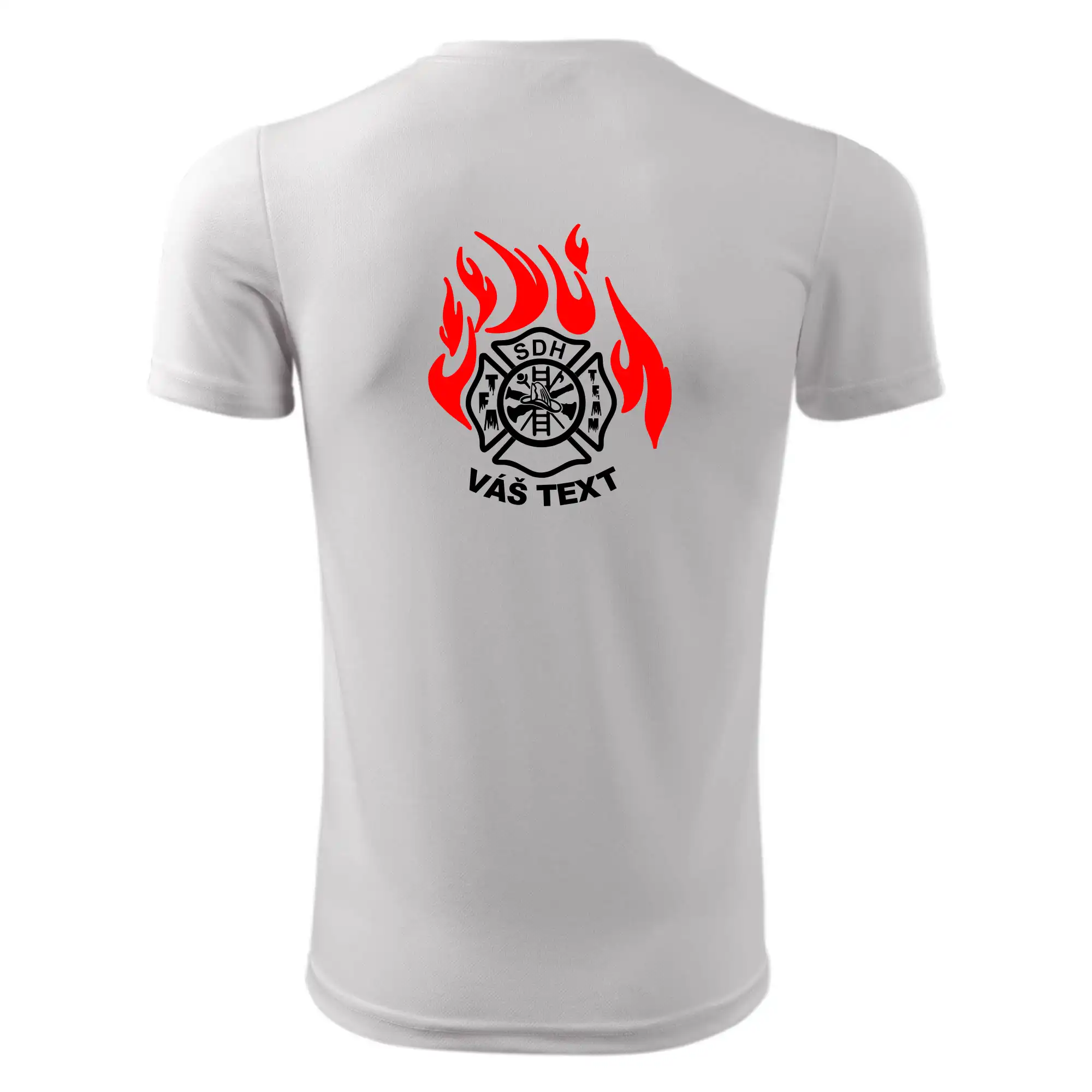 TFA Sport SDH (červený oheň) - Vlastní nápis