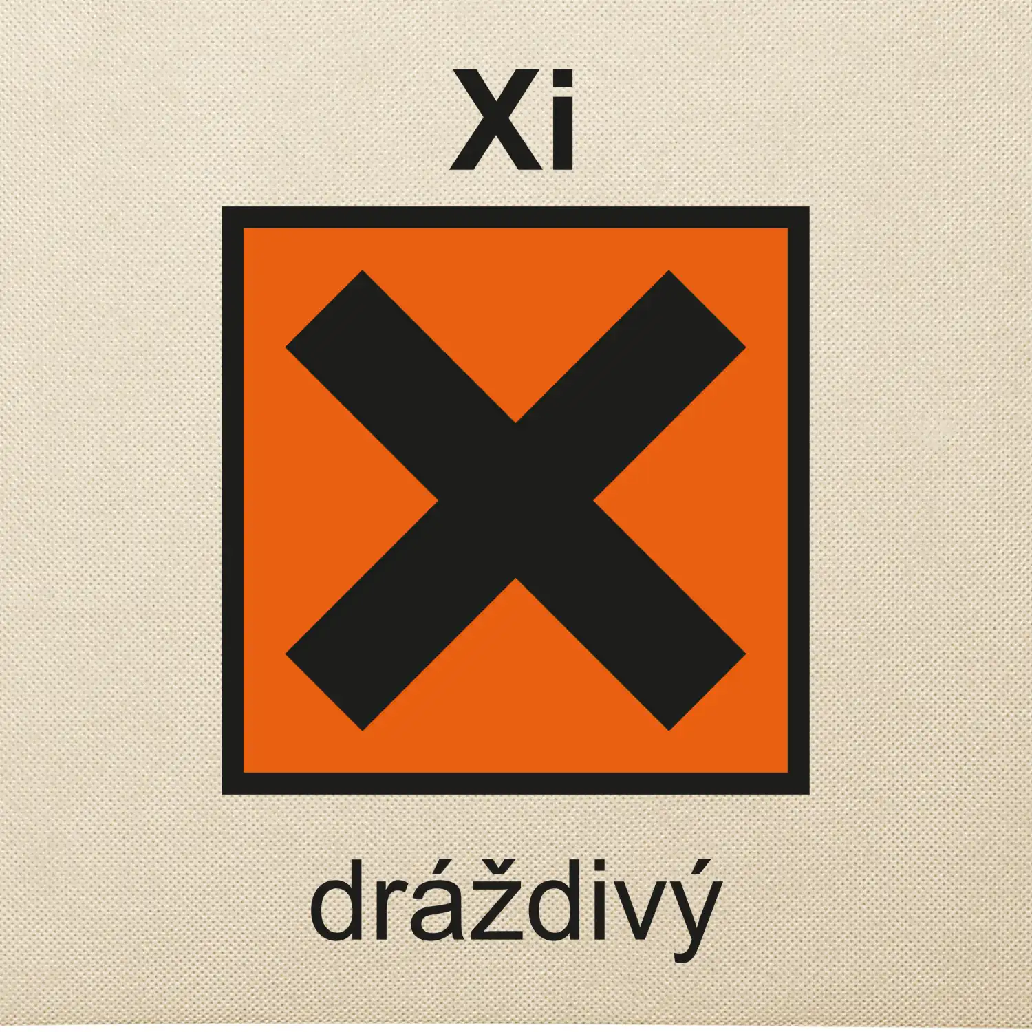 Xi Dráždivý - Výstražná tabulka na tričku