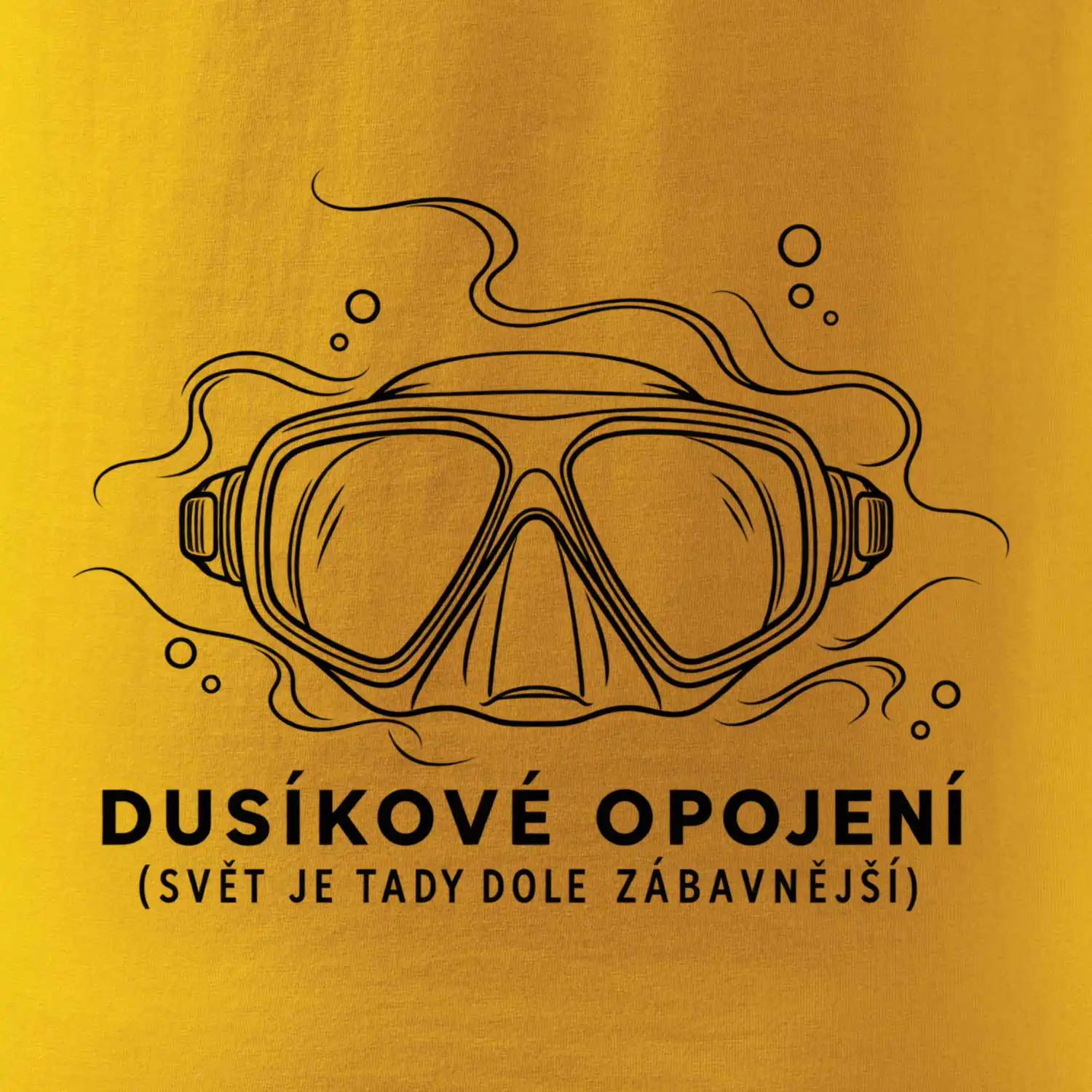 Dusíkové opojení potápěčská maska s vlnícími se linkami